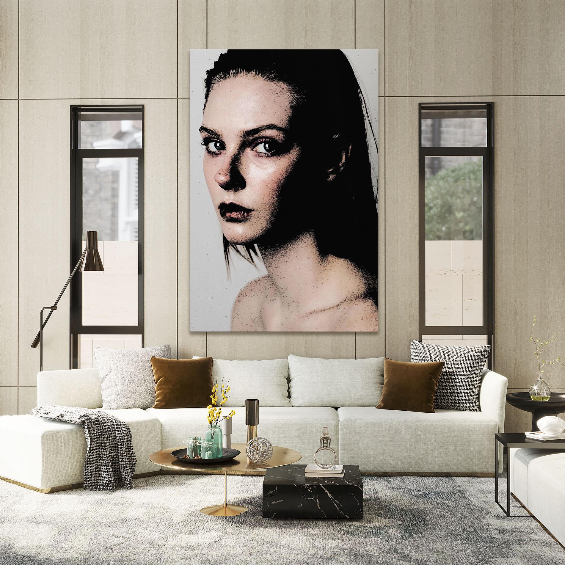 Tablou Canvas Big Eyes Portrait mockup 2