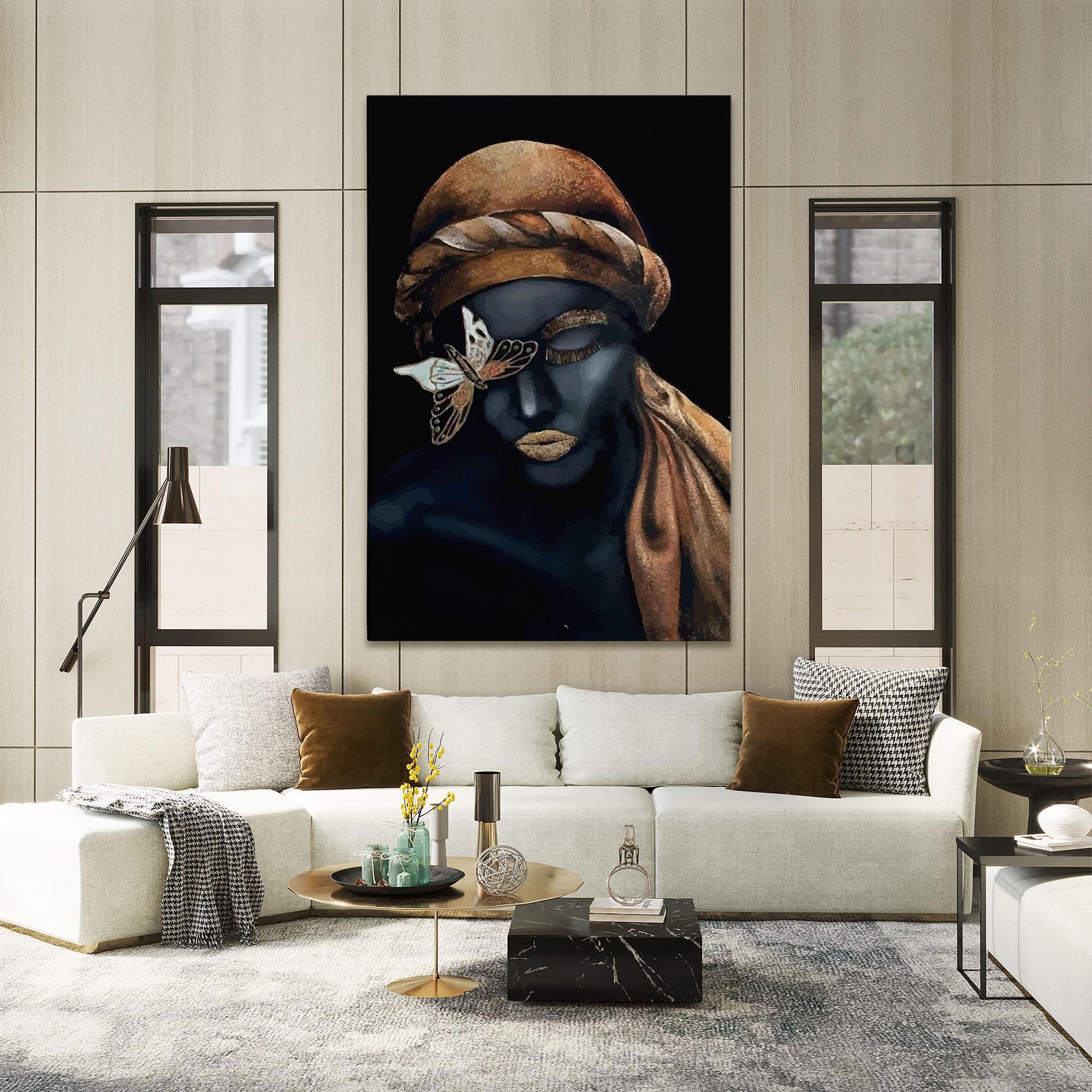 Tablou Canvas Butterfly Lady mockup 2