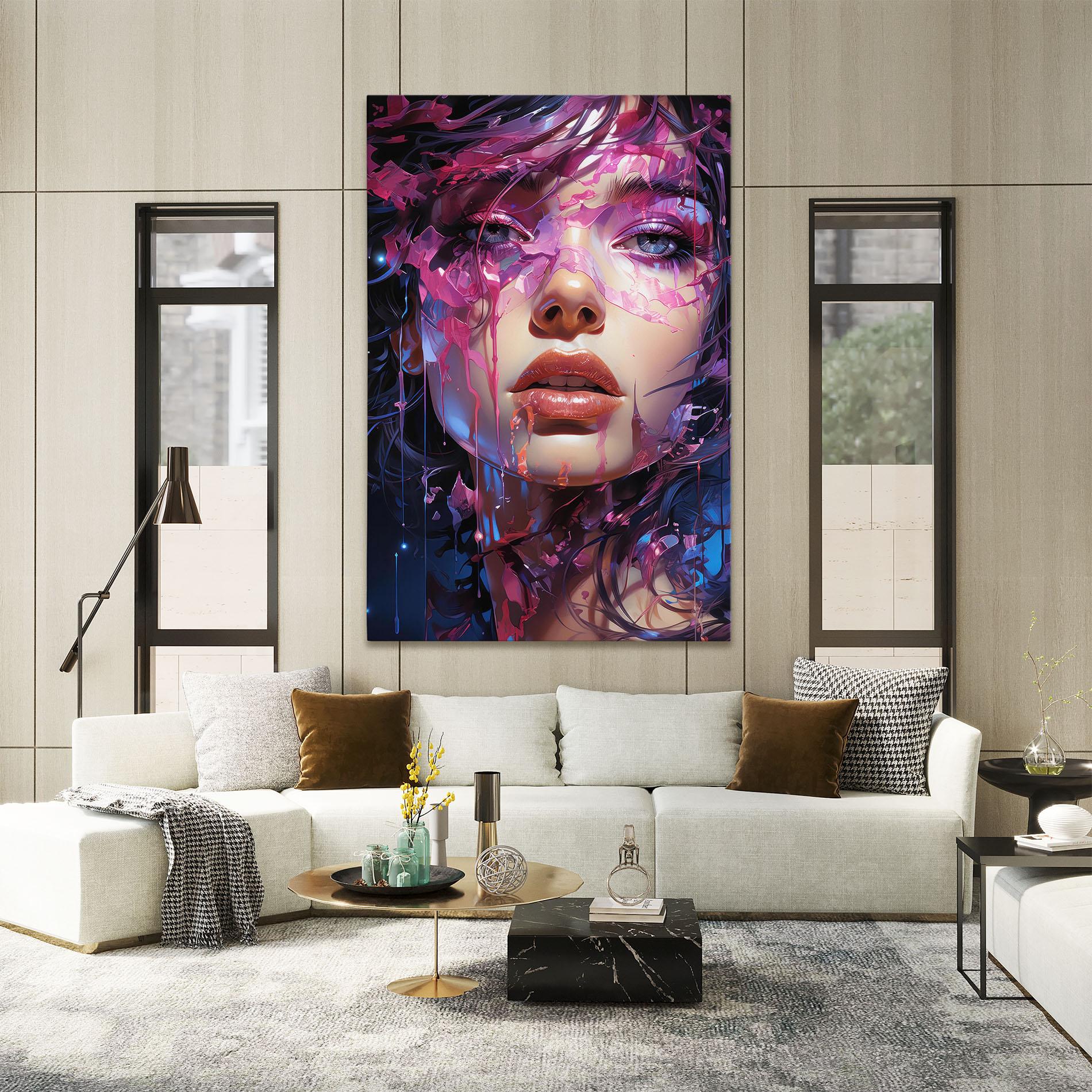 Tablou Canvas Cute Purple Girl mockup 2