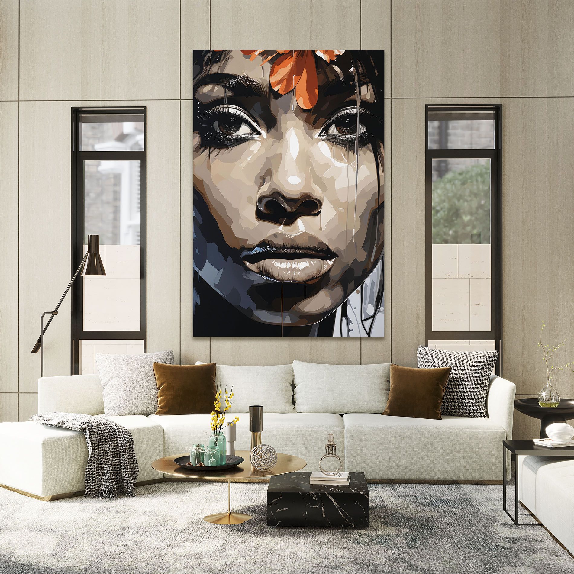 Pretty Girl Portrait mockup 2