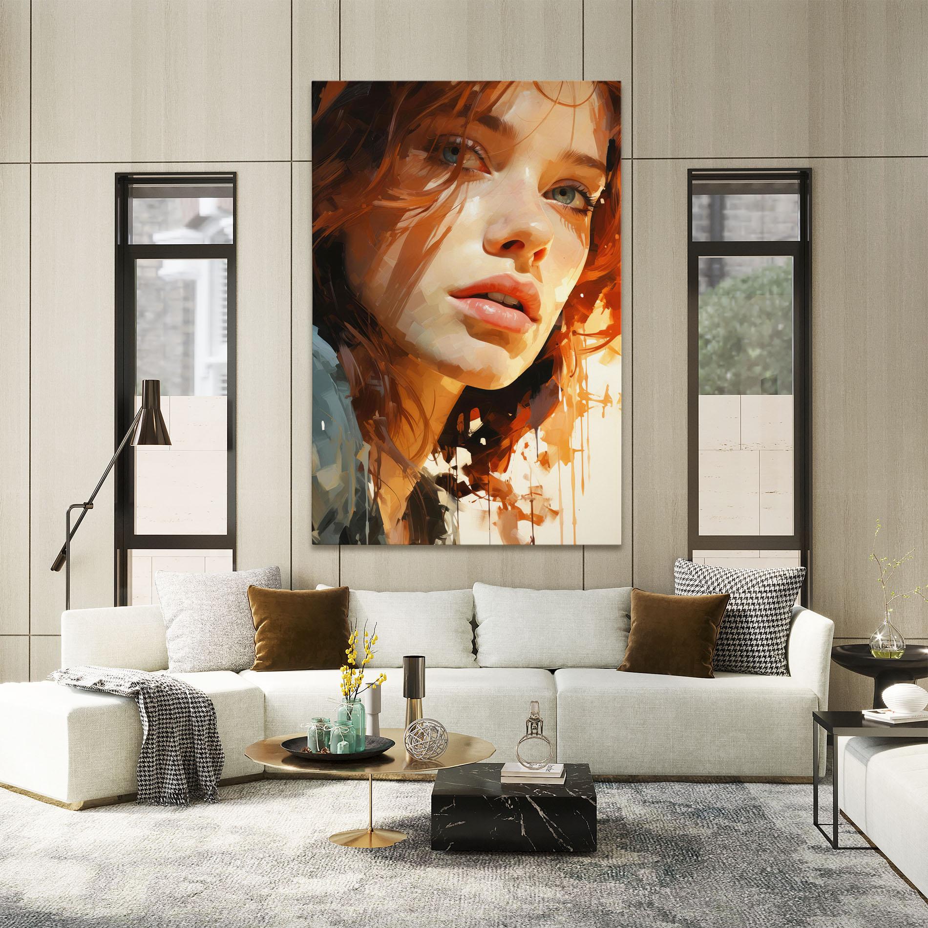 Tablou Canvas Pretty Woman Portrait mockup 2