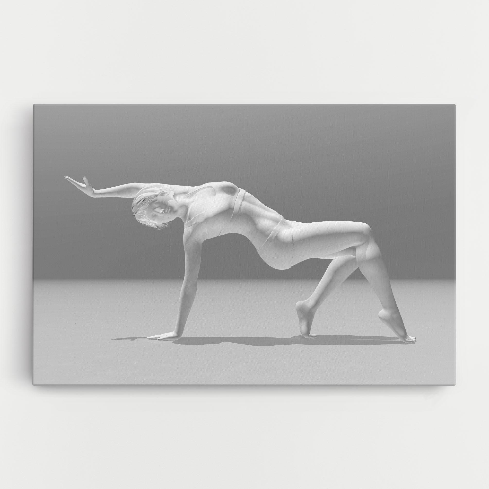 Tablou Canvas 3d Gymnastic Pose mockup 0