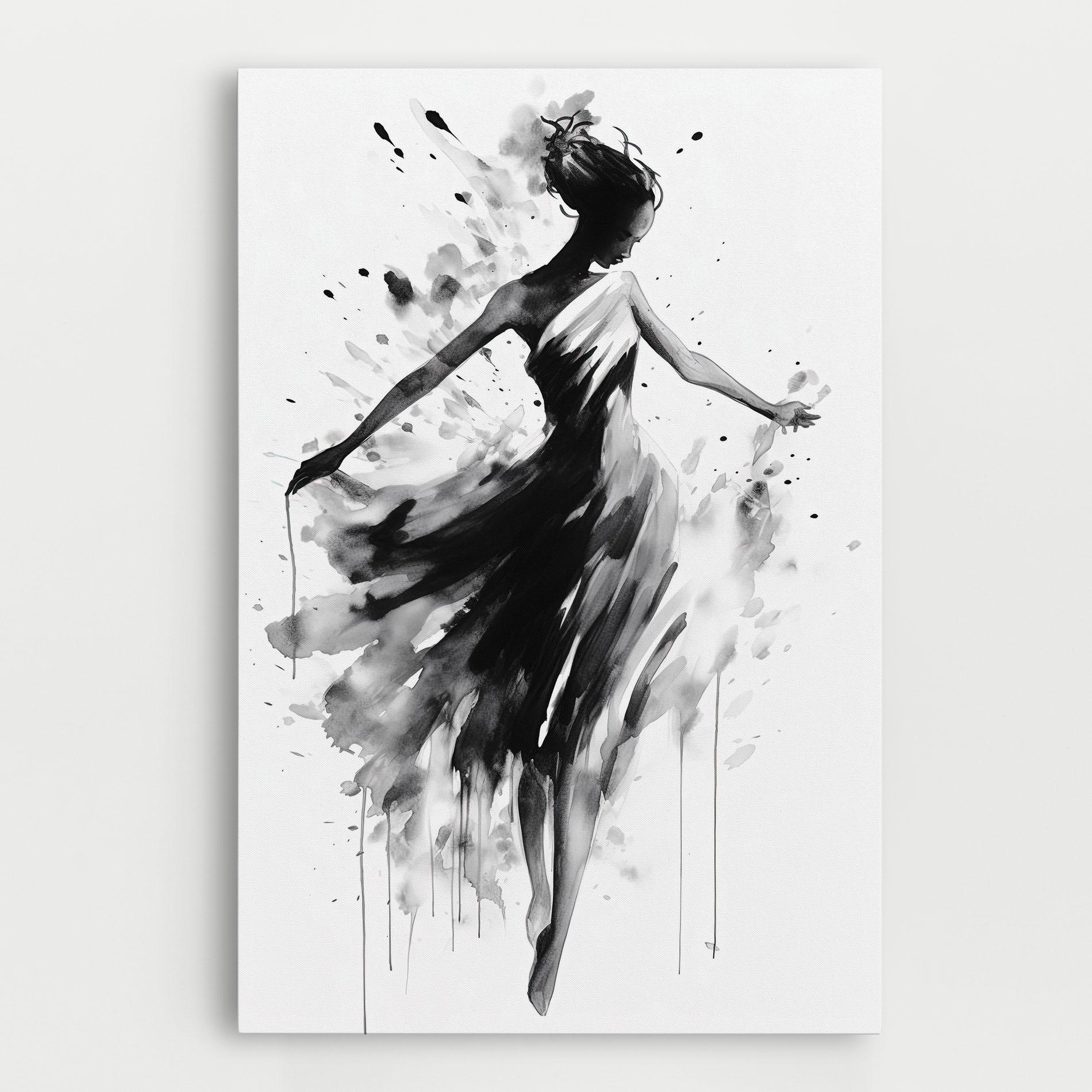 Tablou Canvas Beautiful Dancing Woman mockup 0