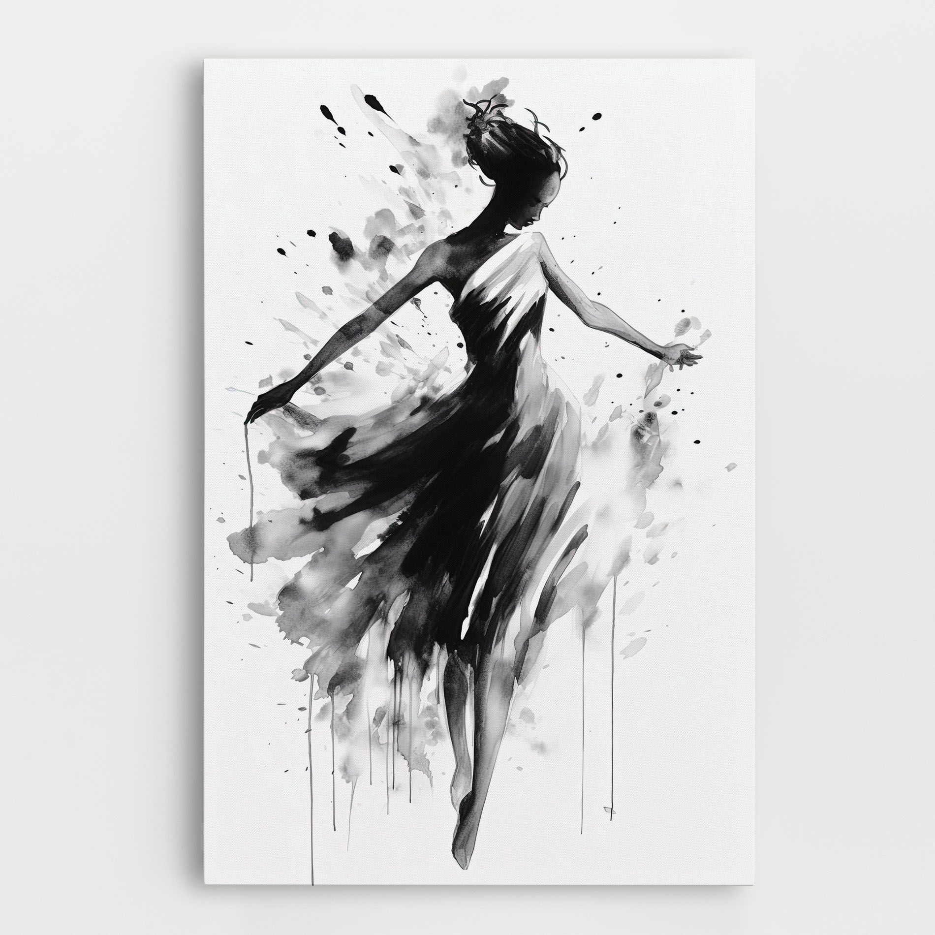 Beautiful Dancing Woman mockup 0