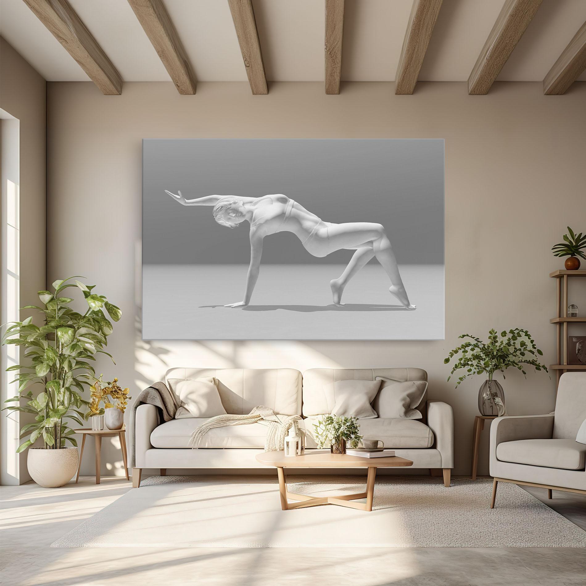 Tablou Canvas 3d Gymnastic Pose mockup 6