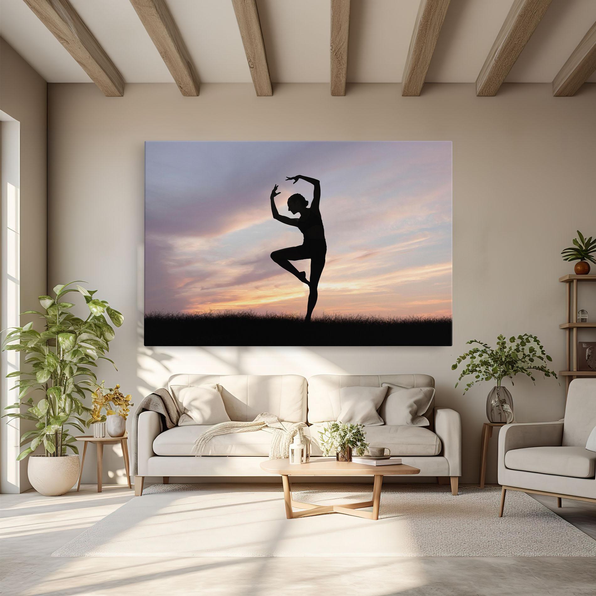 Tablou Canvas Purple Sky Posing mockup 6