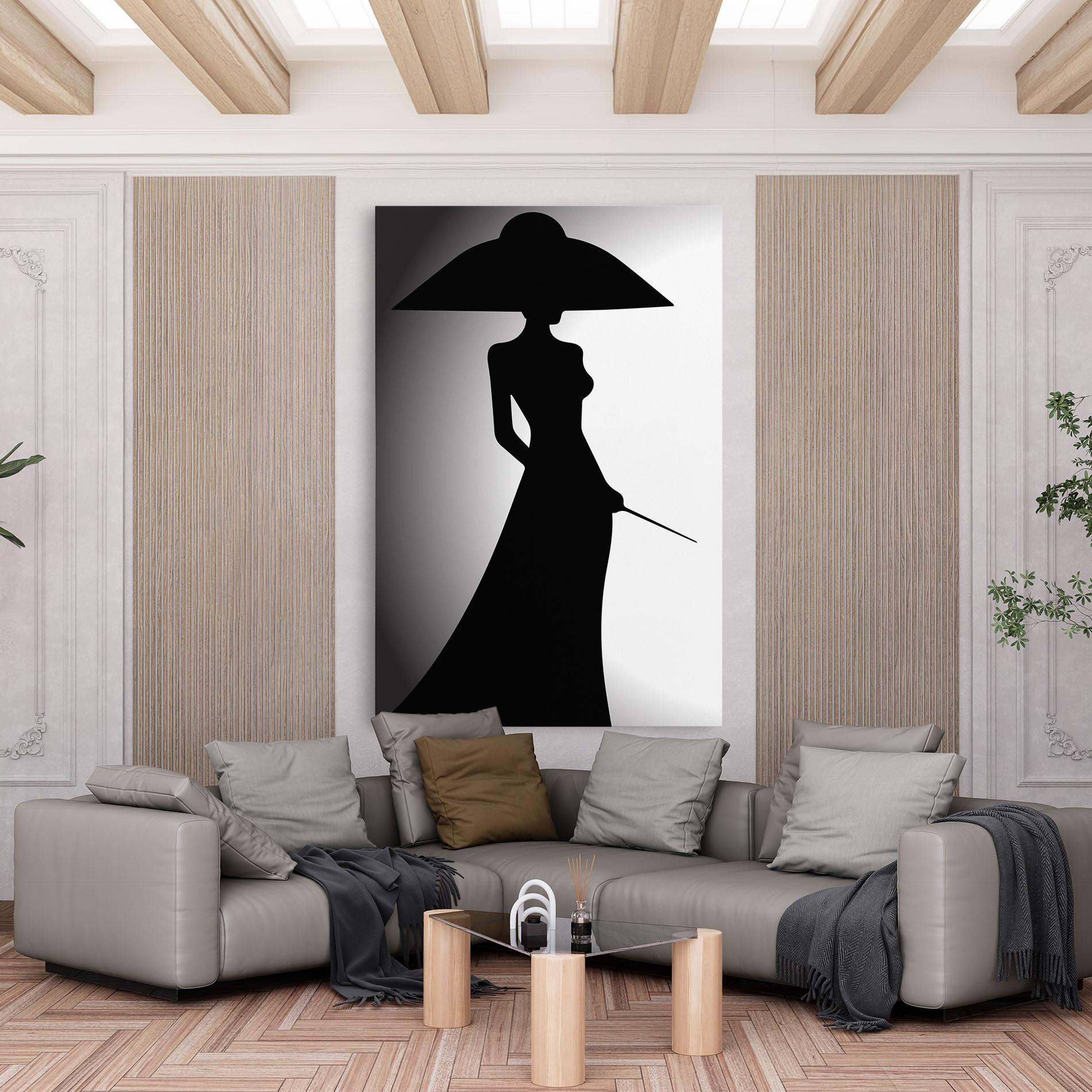 Tablou Canvas Big Hat Lady mockup 6