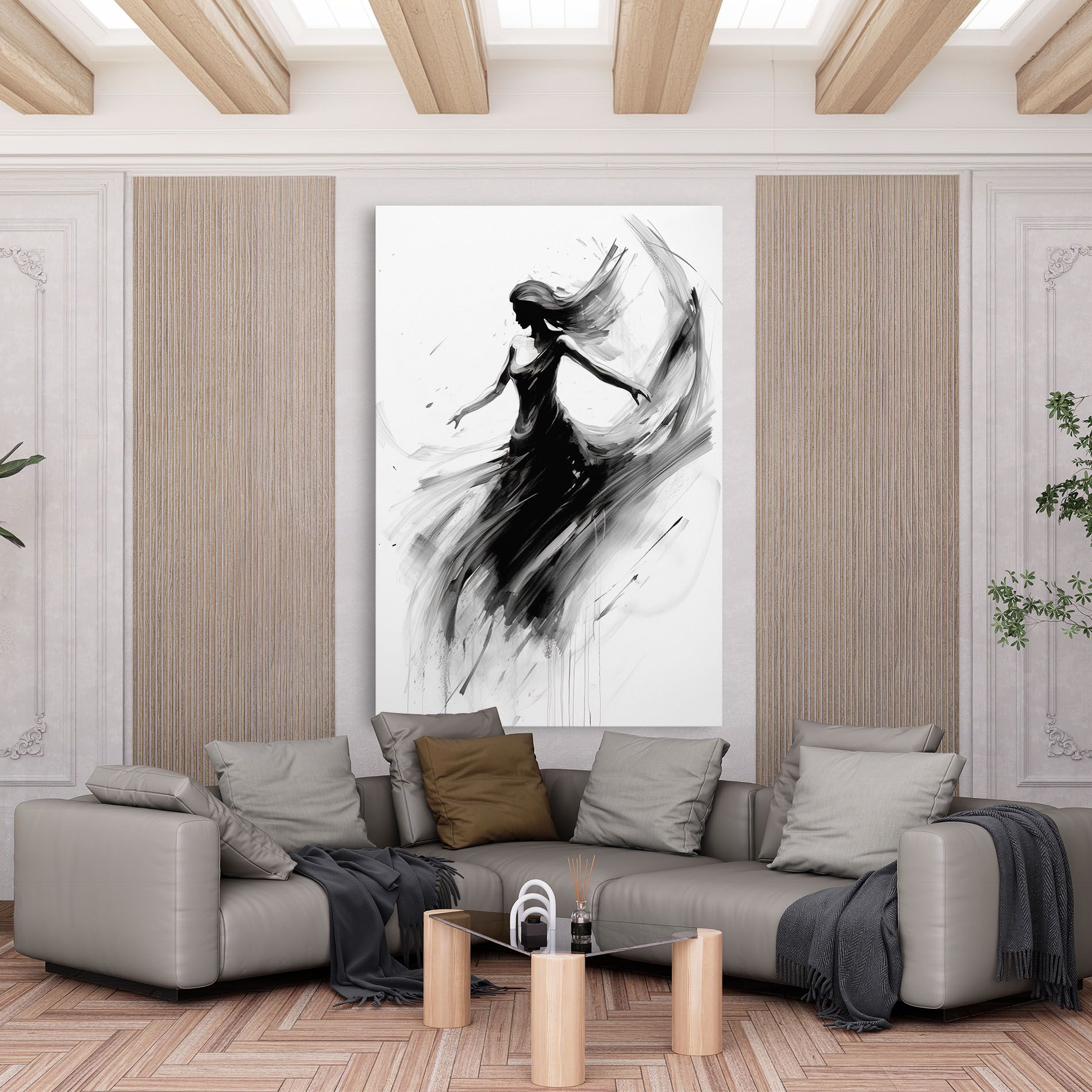 Dancing Woman Drawn mockup 6