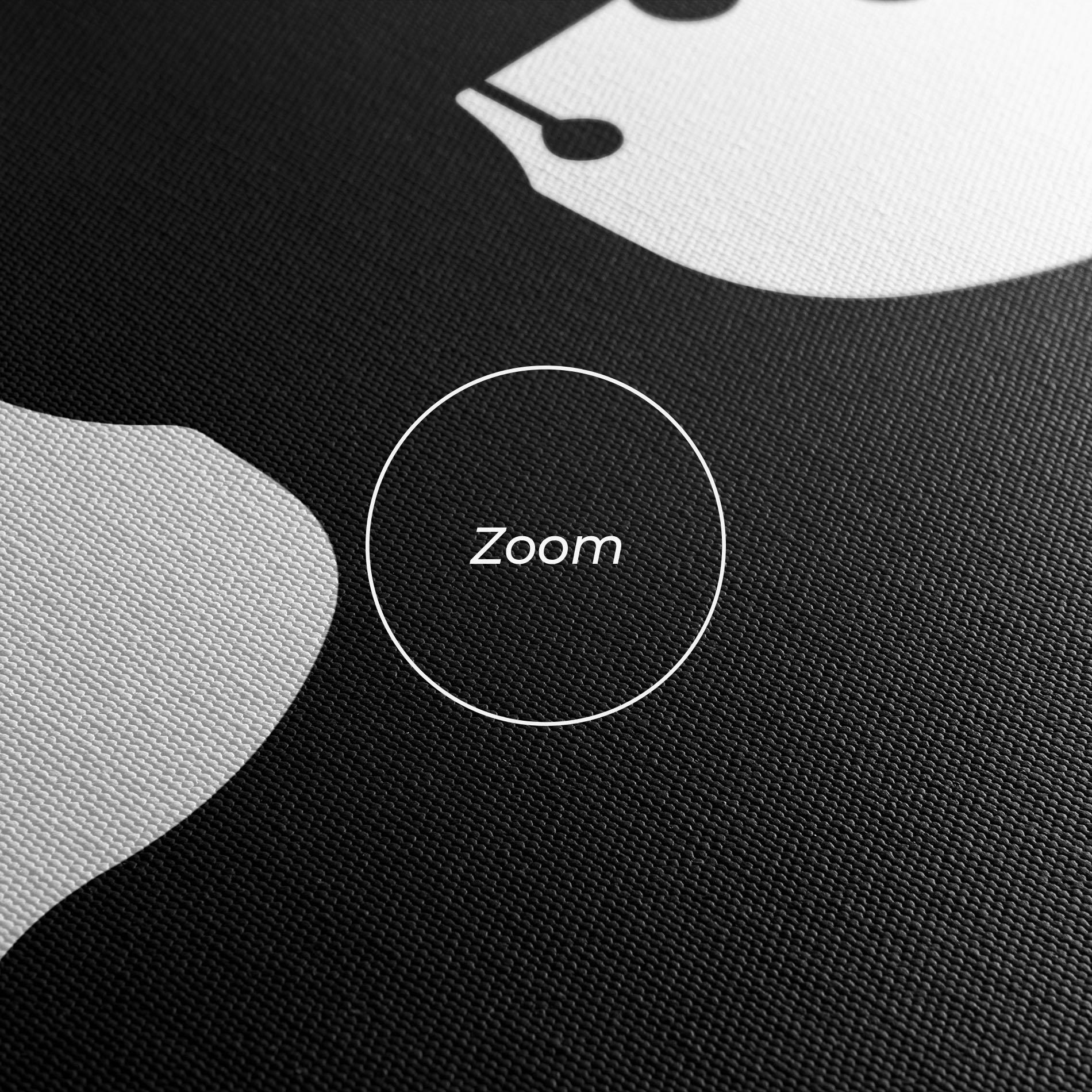 Tablou Canvas Black Shilouette Lady mockup 3