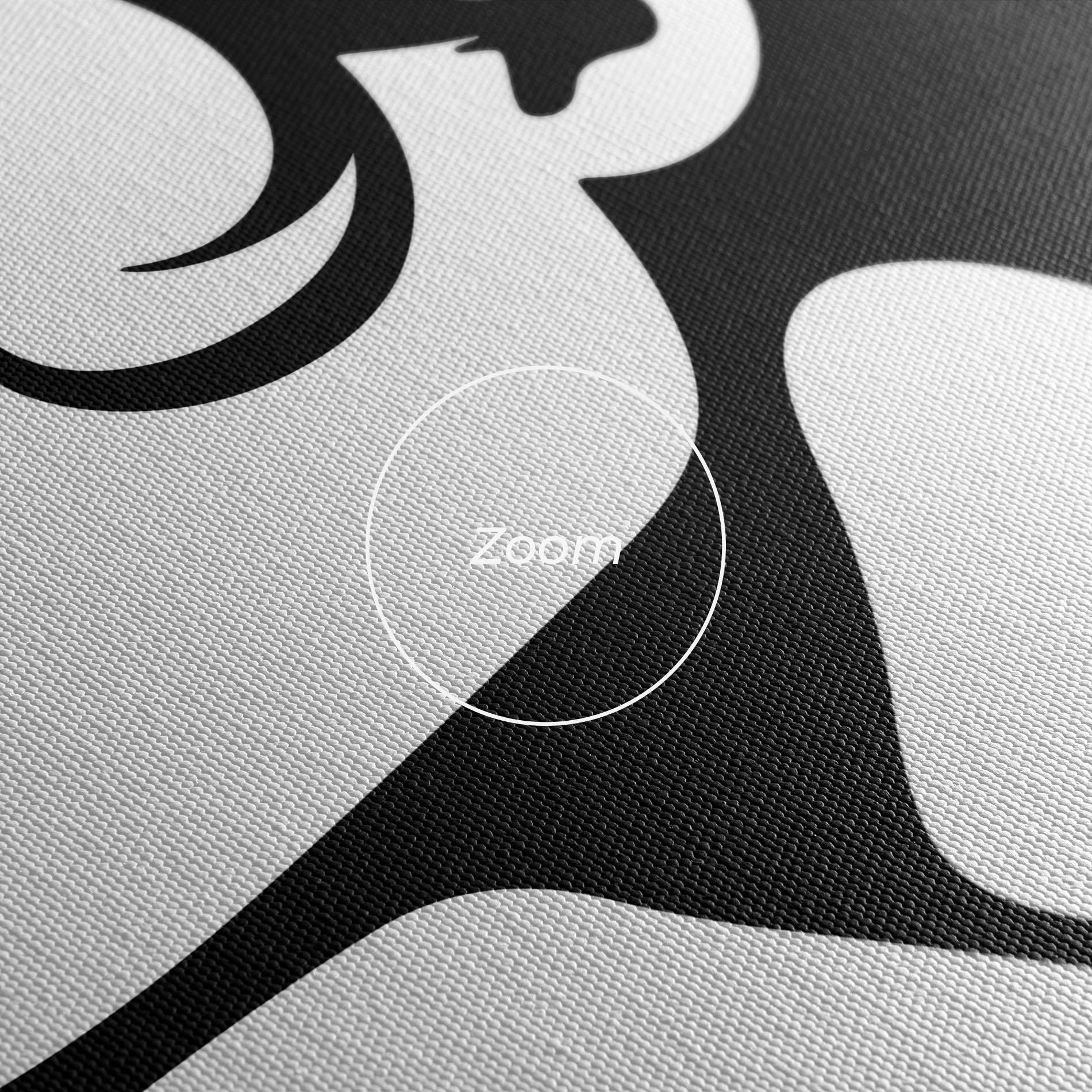 Tablou Canvas Eyeliner Shilouette mockup 3