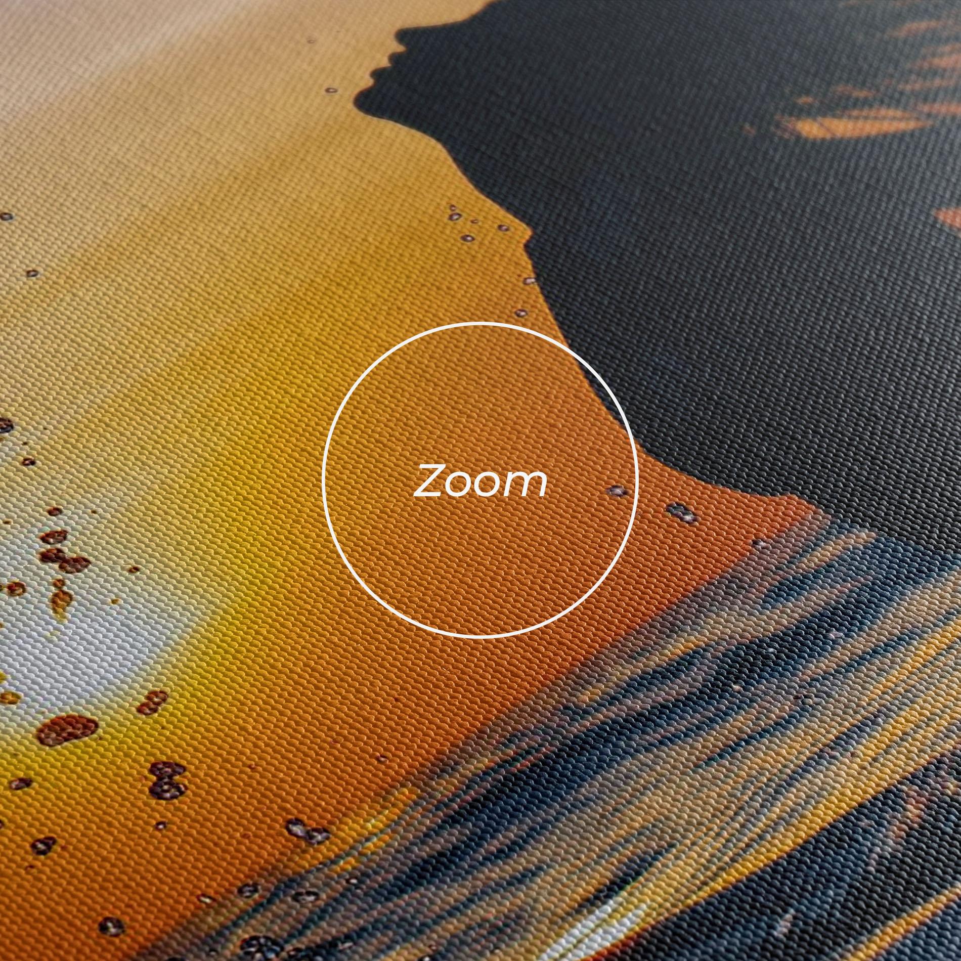 Tablou Canvas Ocean Woman Shilouette mockup 3