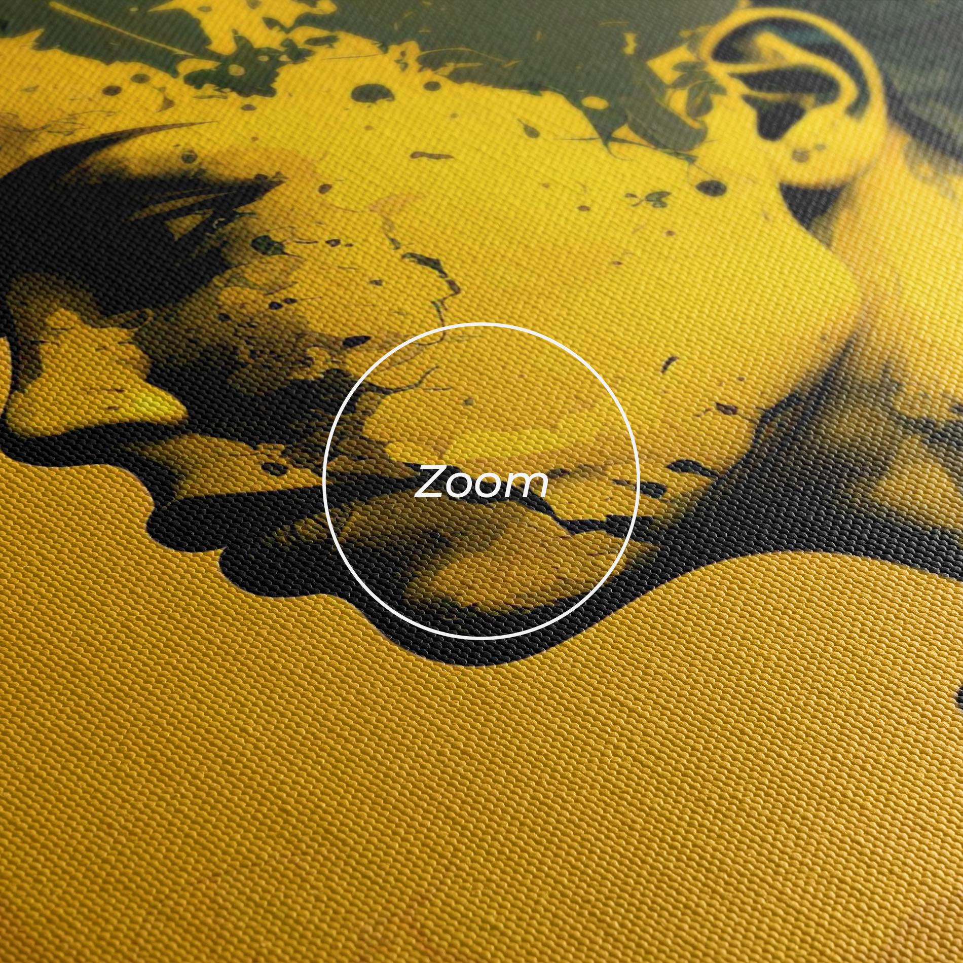 Tablou Canvas Thinking Yellow mockup 3