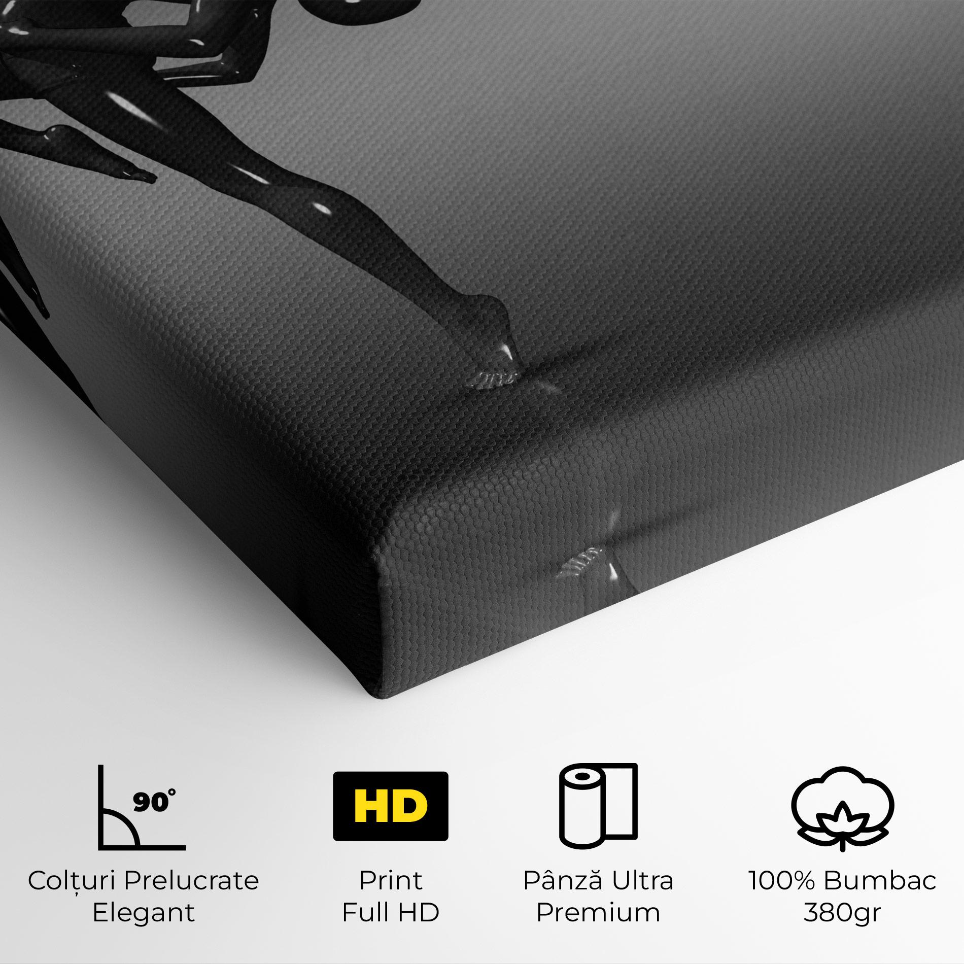 Tablou Canvas Black Glossy Female Dancer mockup 4