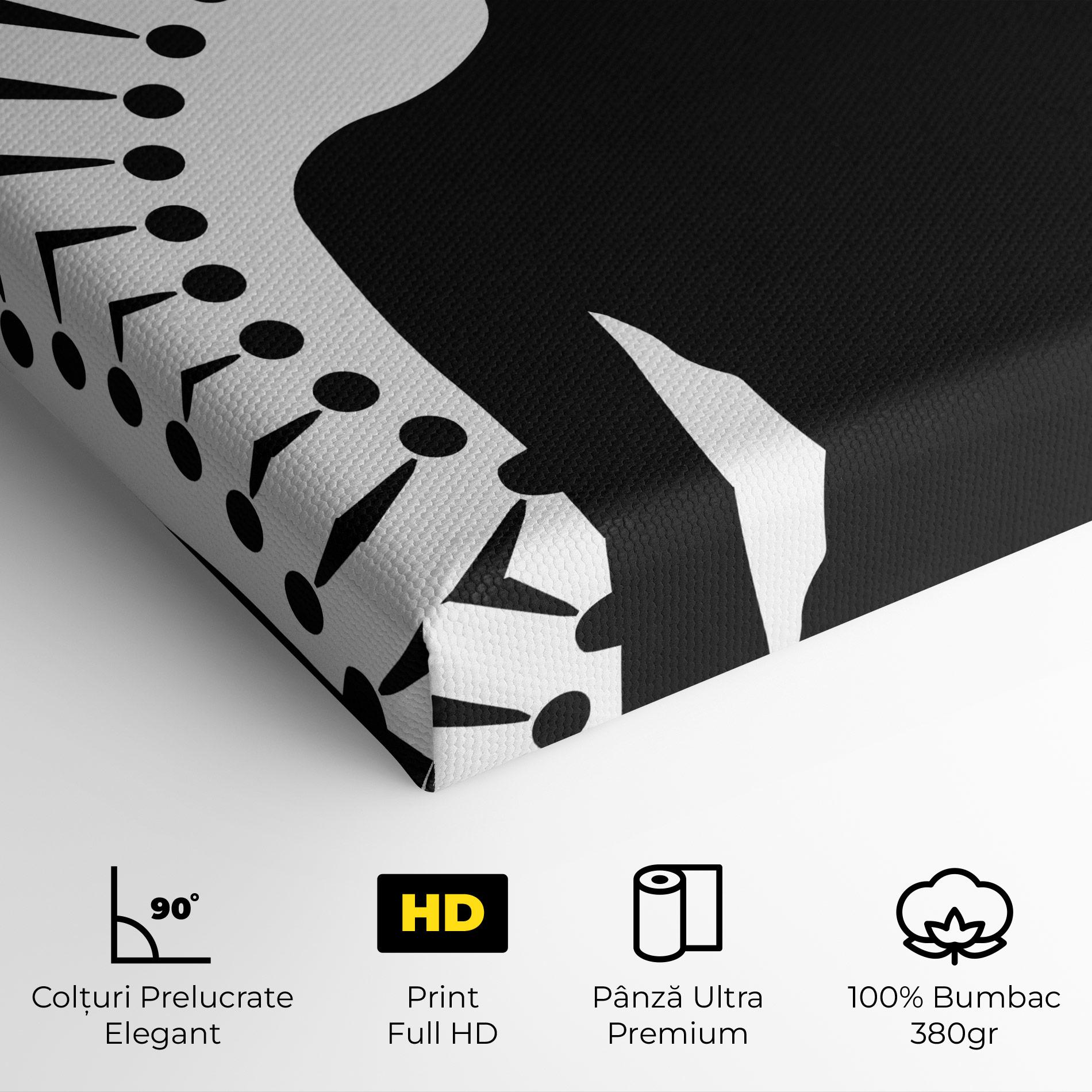 Tablou Canvas Black Shilouette Lady mockup 4