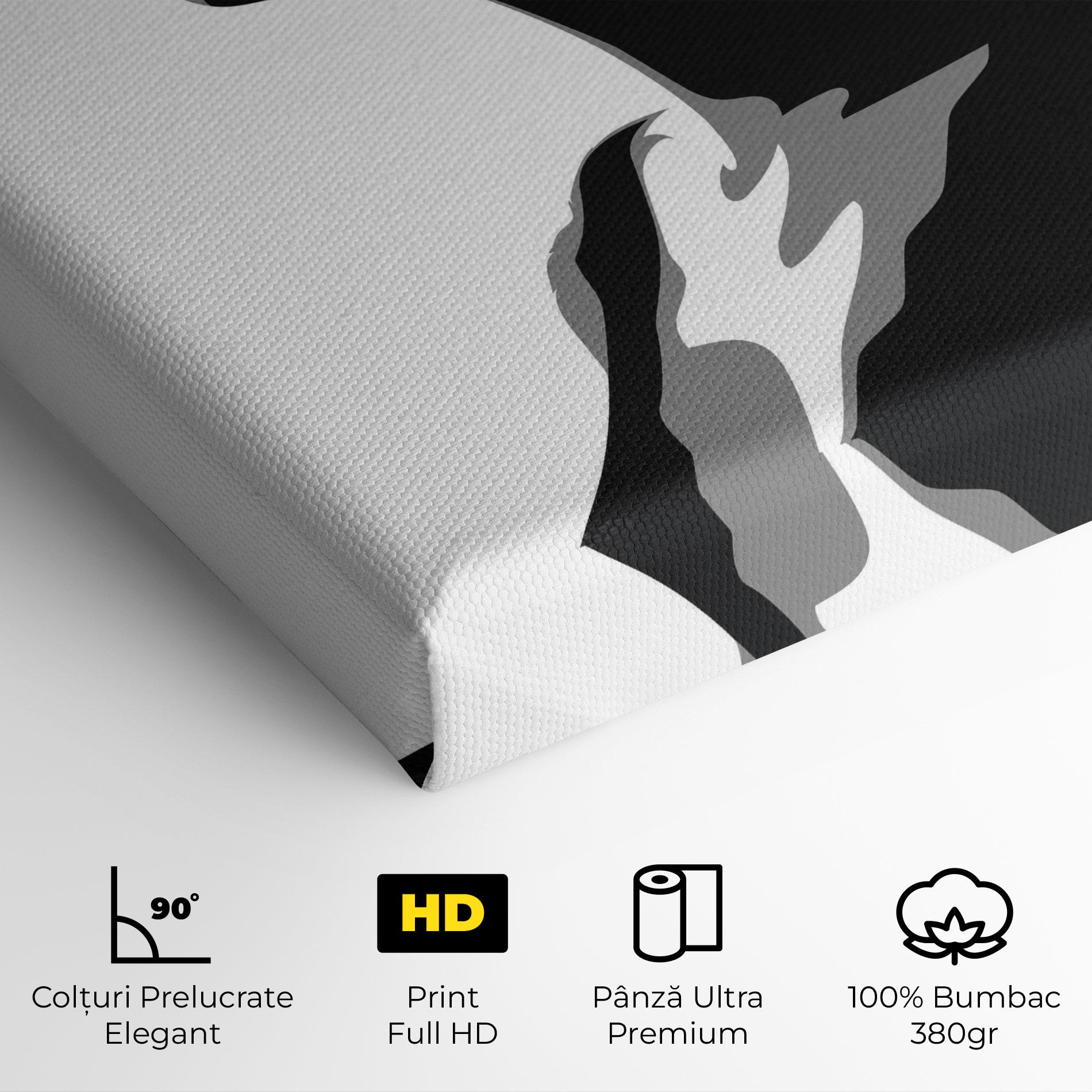 Tablou Canvas Black Woman Shilouette mockup 4