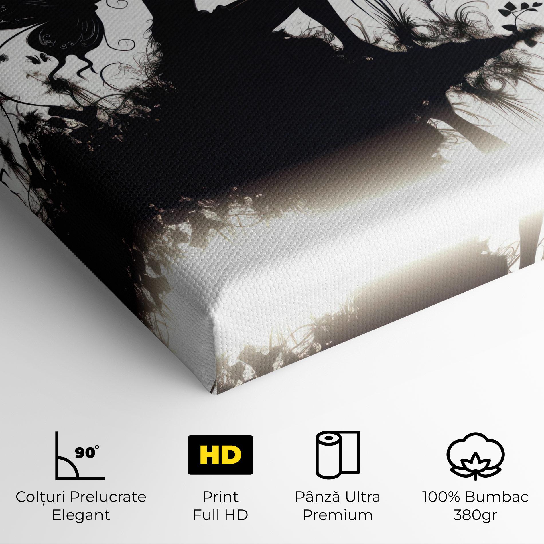 Tablou Canvas Butterfly Woman Shilouette mockup 4