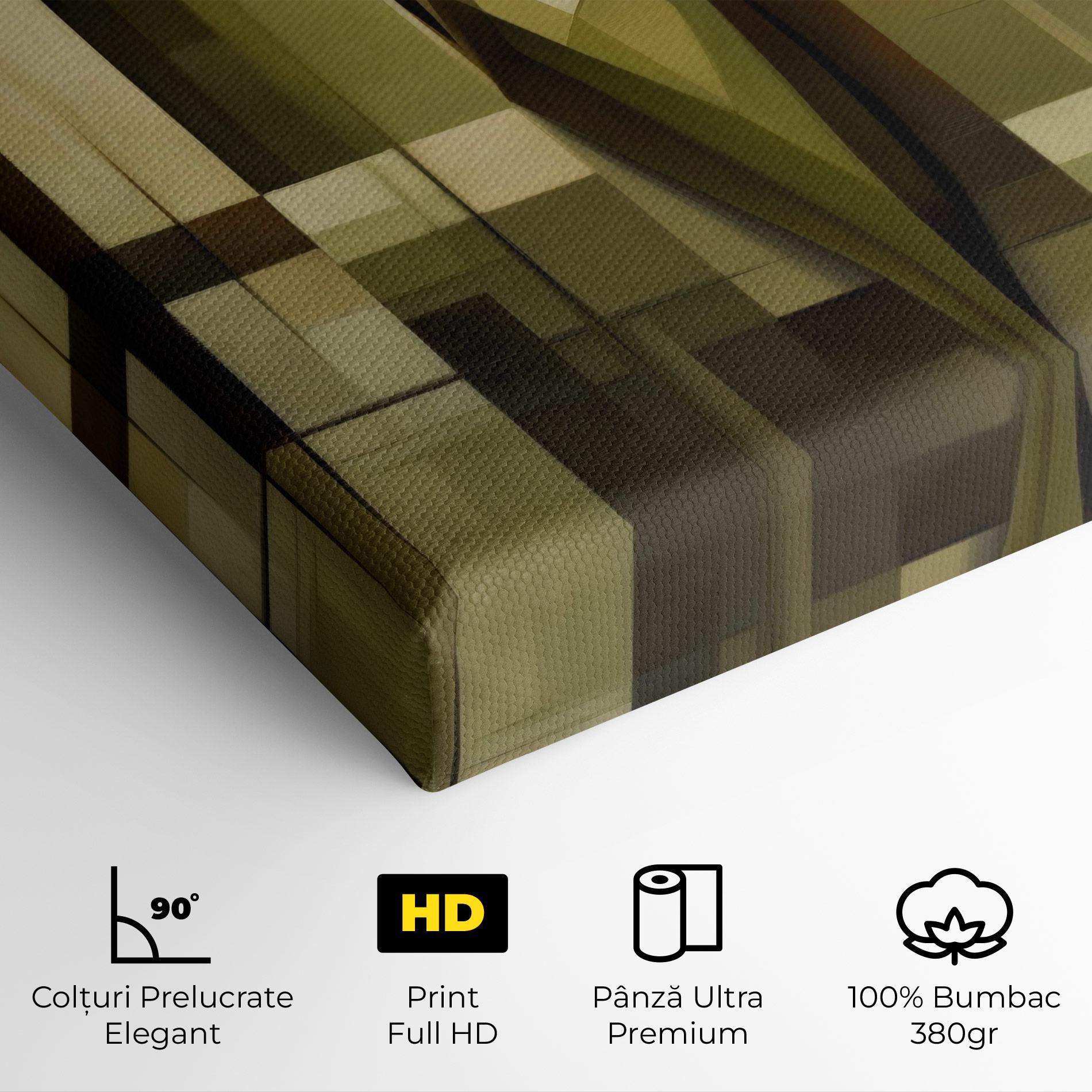 Tablou Canvas Olive Green Shilouete mockup 4
