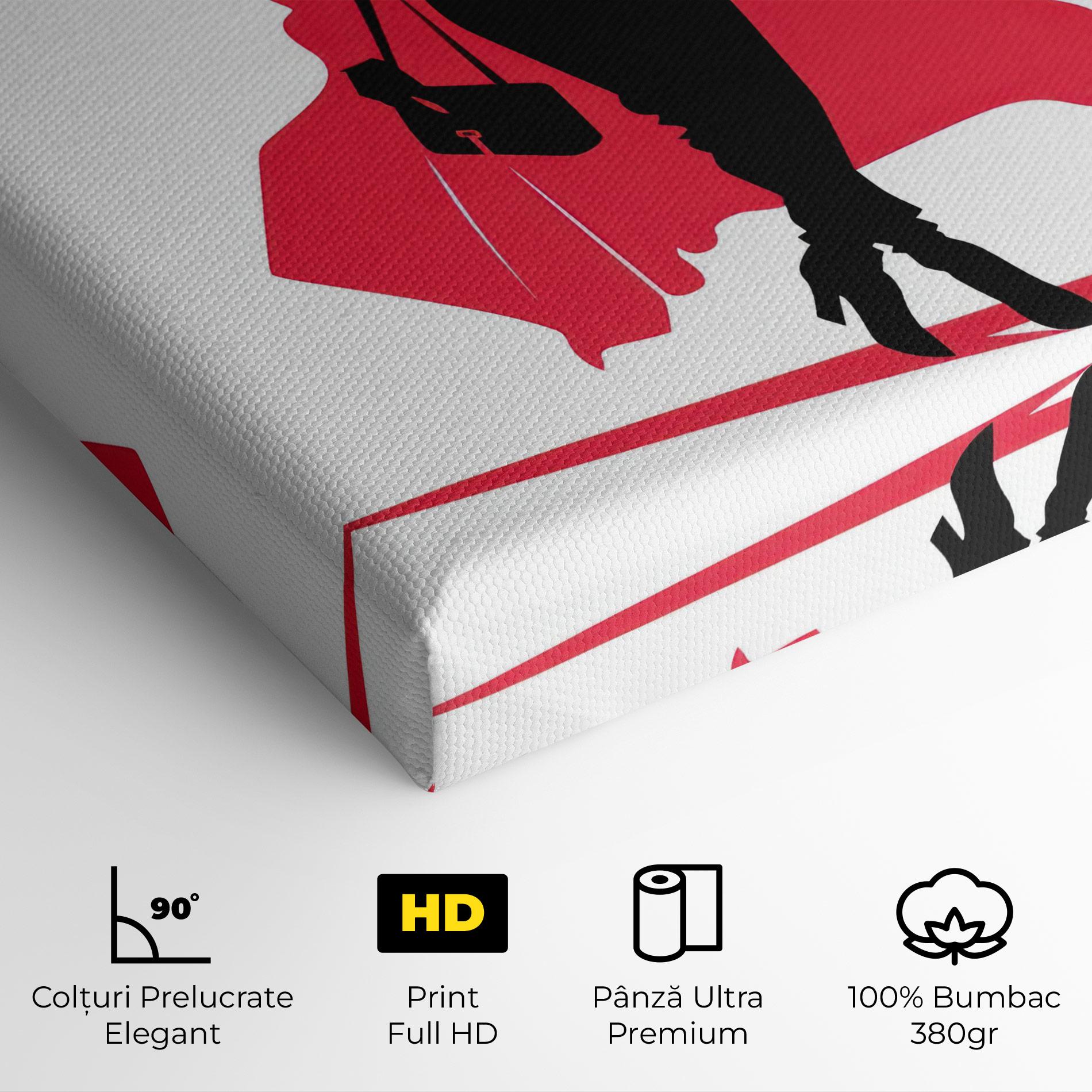 Tablou Canvas Pink Outfit Woman mockup 4