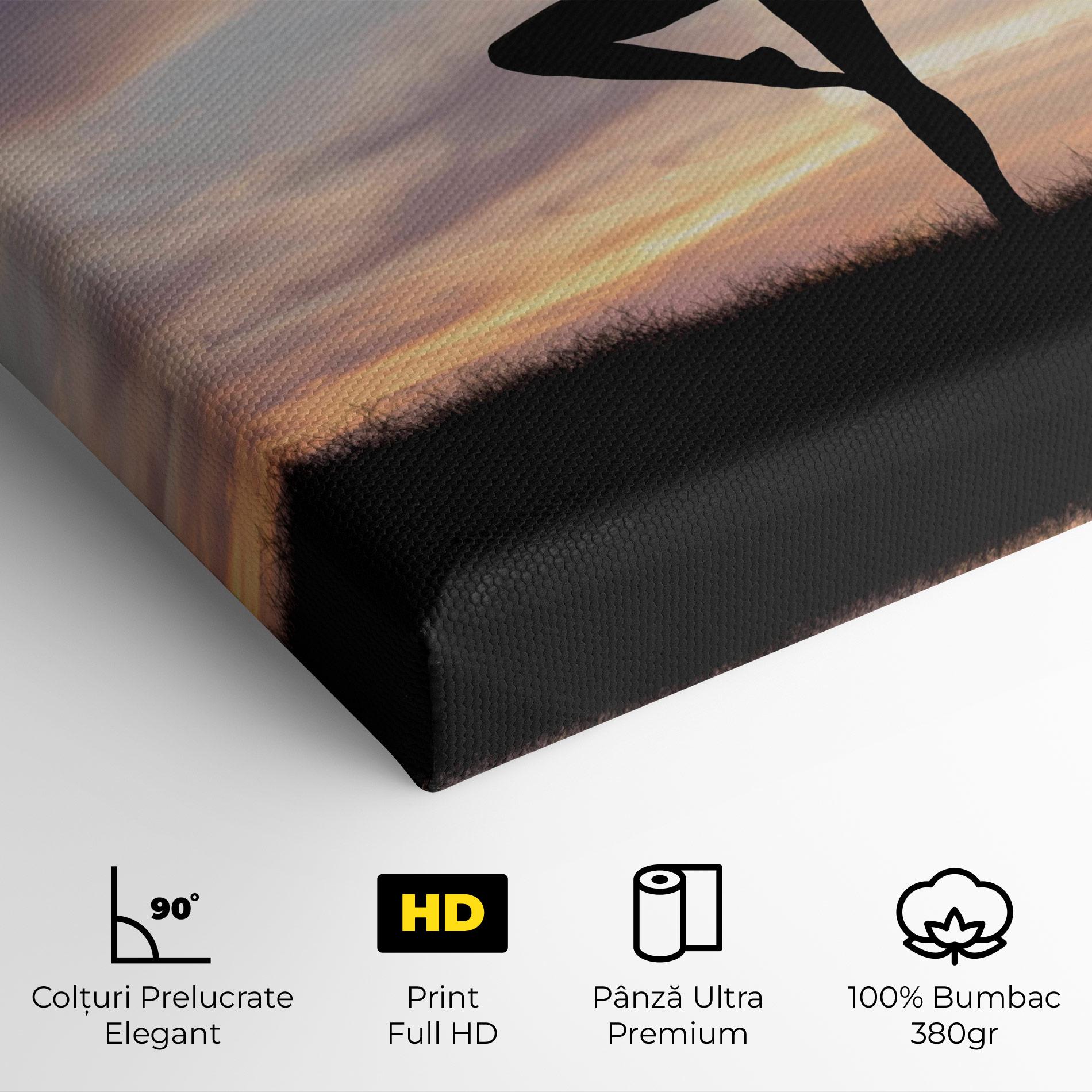Tablou Canvas Purple Sky Posing mockup 4