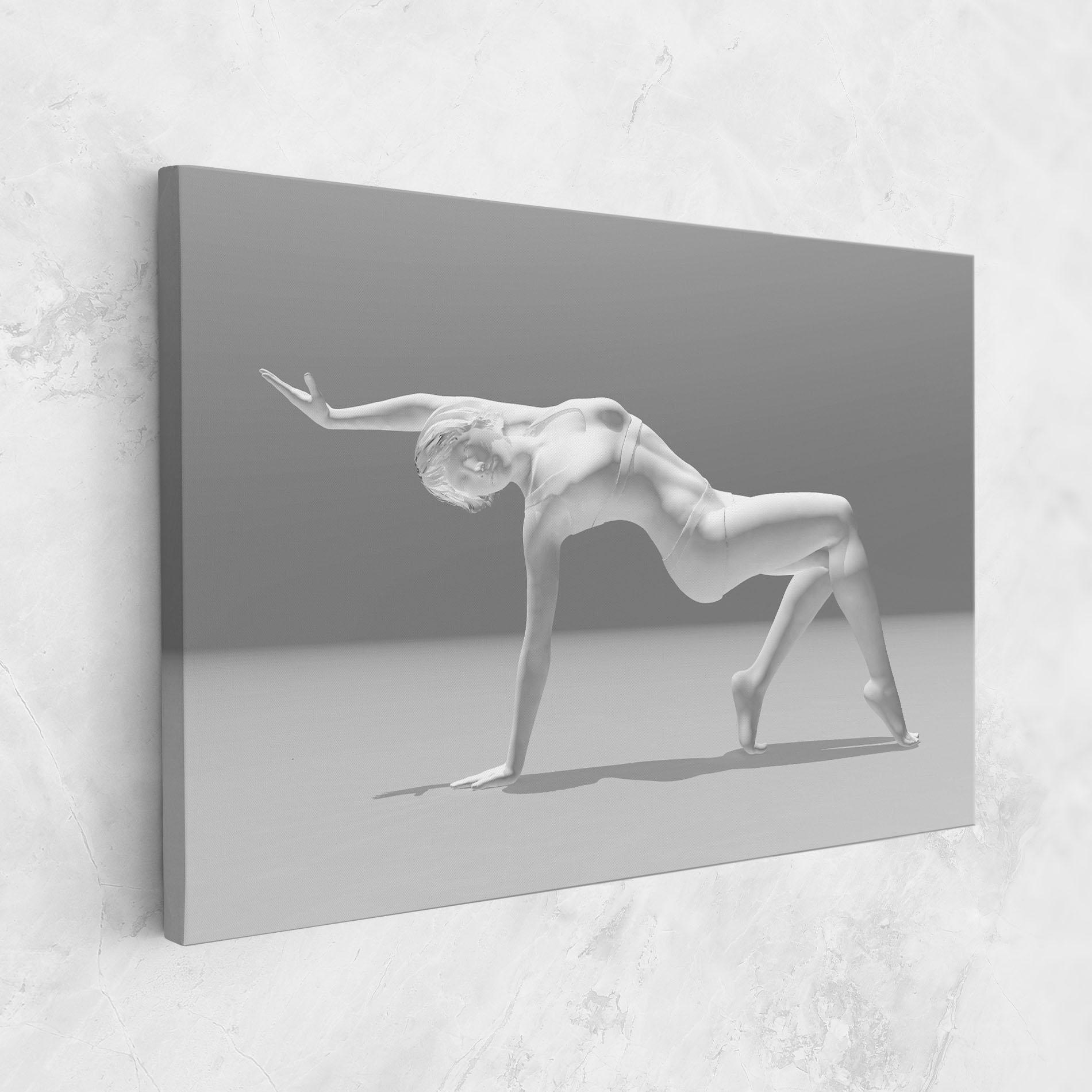 Tablou Canvas 3d Gymnastic Pose mockup 1