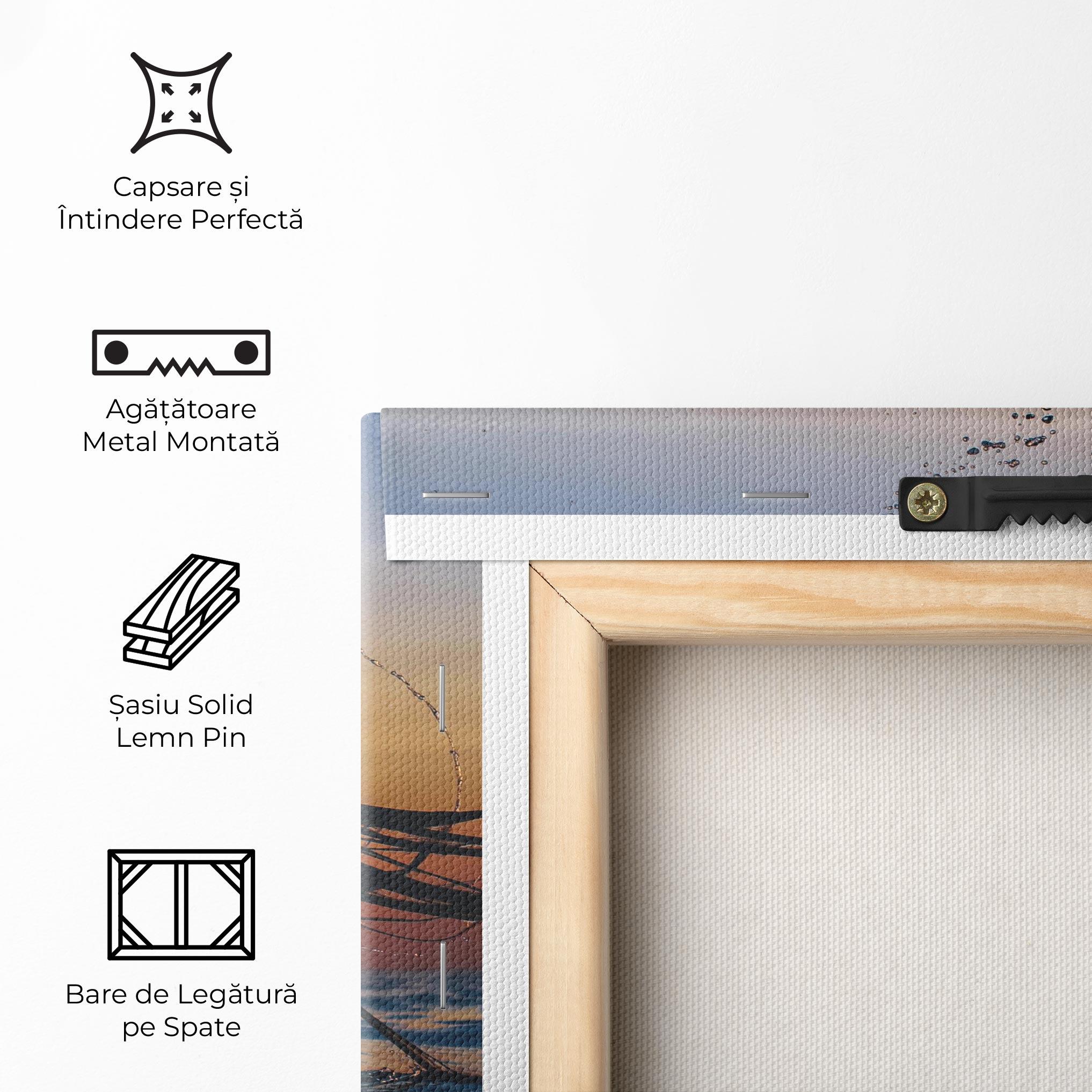 Tablou Canvas Ocean Woman Shilouette mockup 5