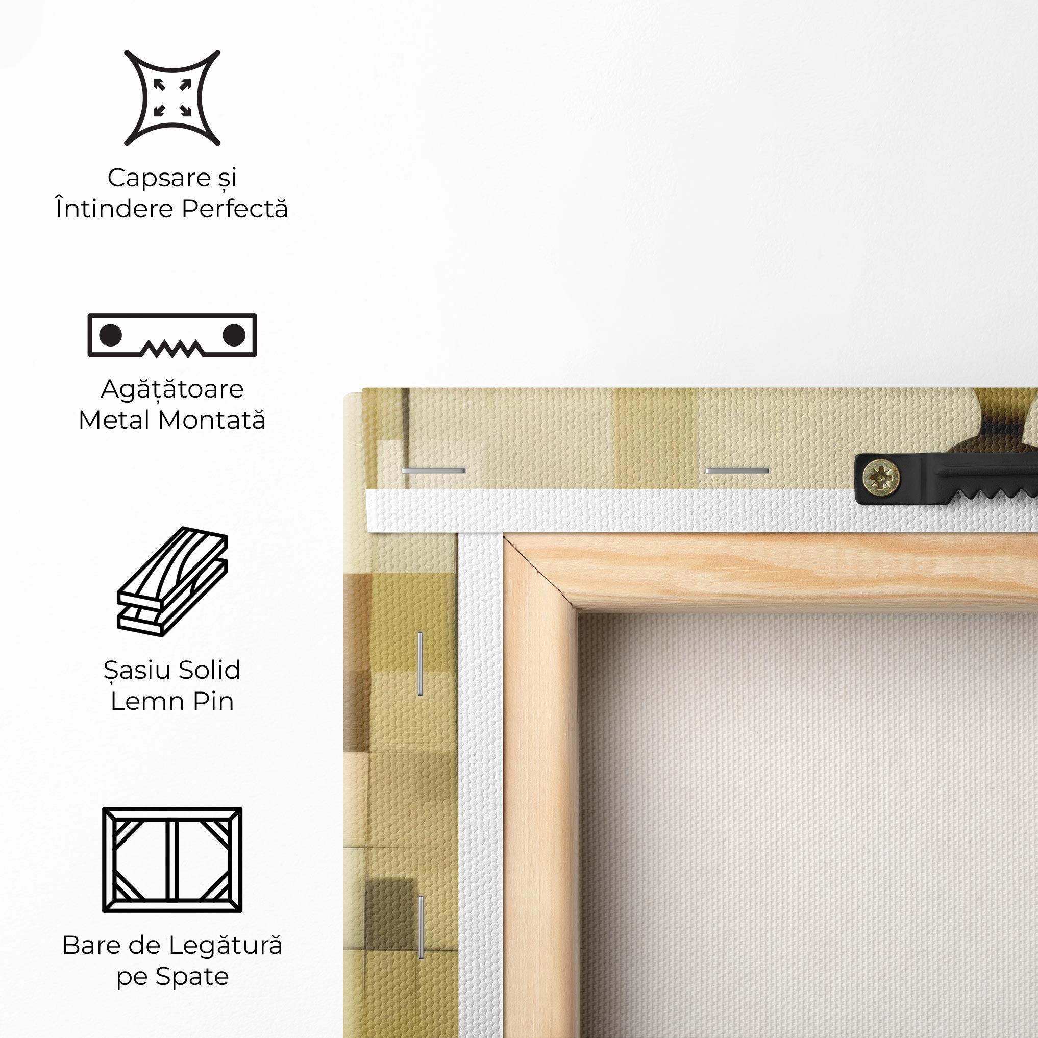 Tablou Canvas Olive Green Shilouete mockup 5