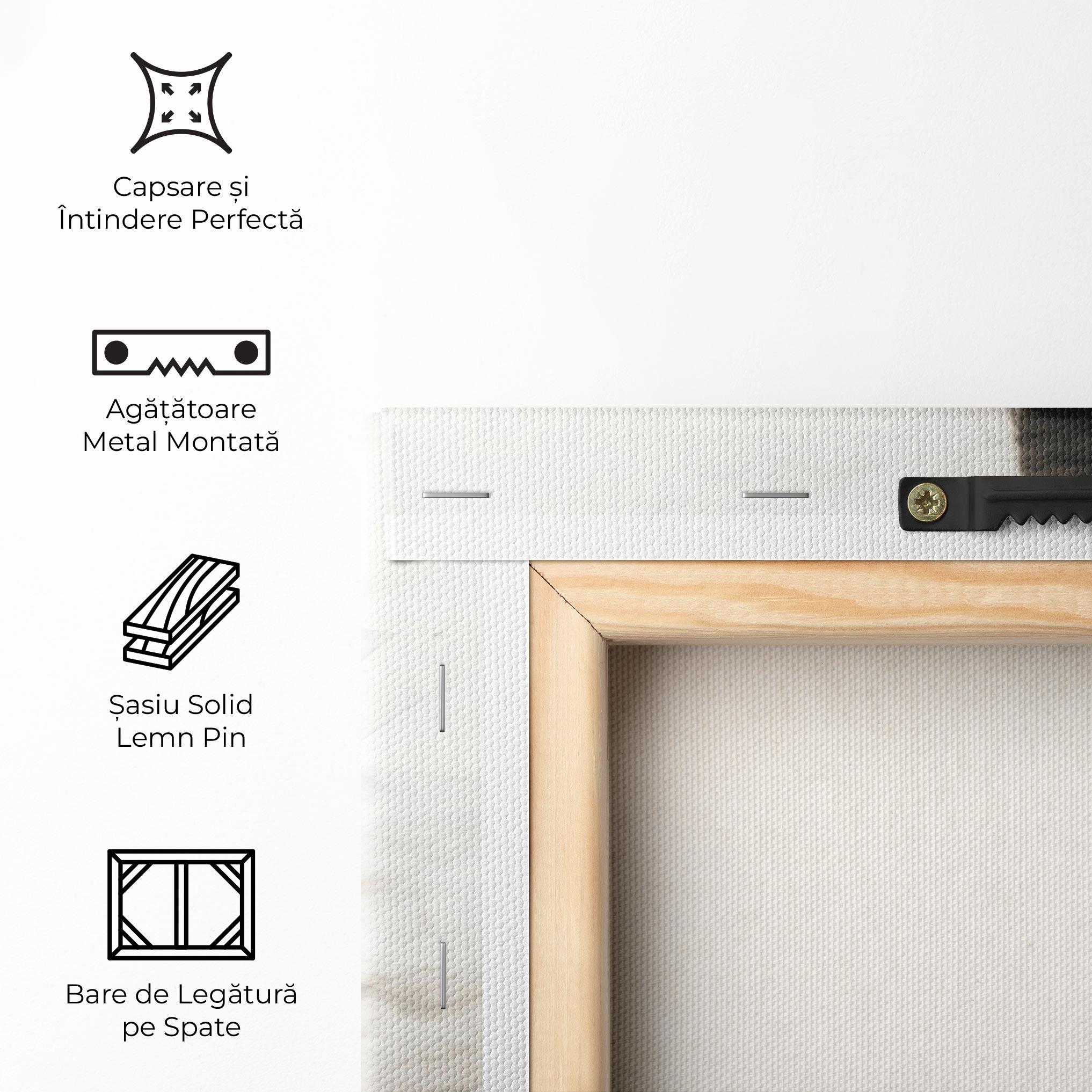 Tablou Canvas Smoke Girl Shilouette mockup 5