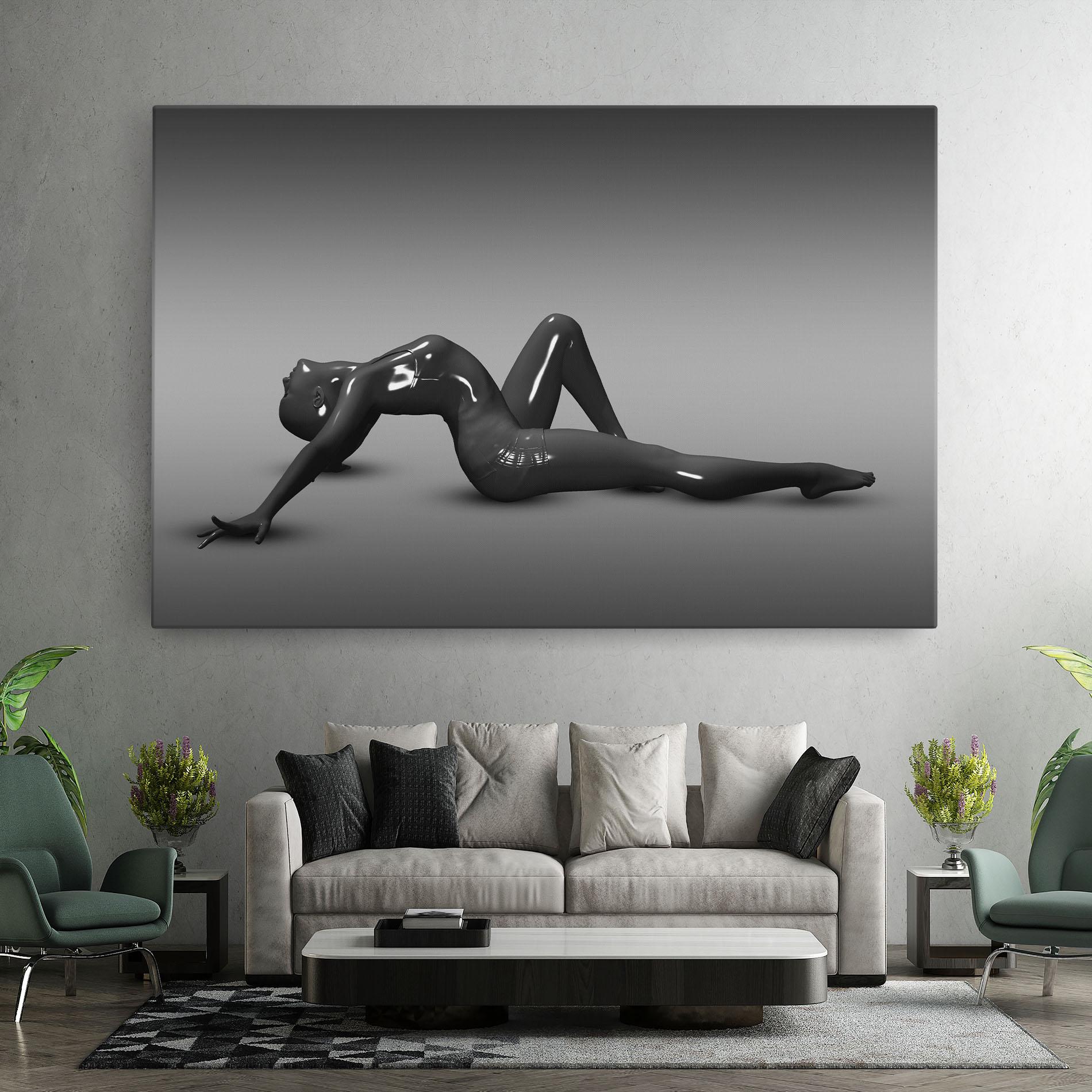 Tablou Canvas 3d Black Female mockup 7
