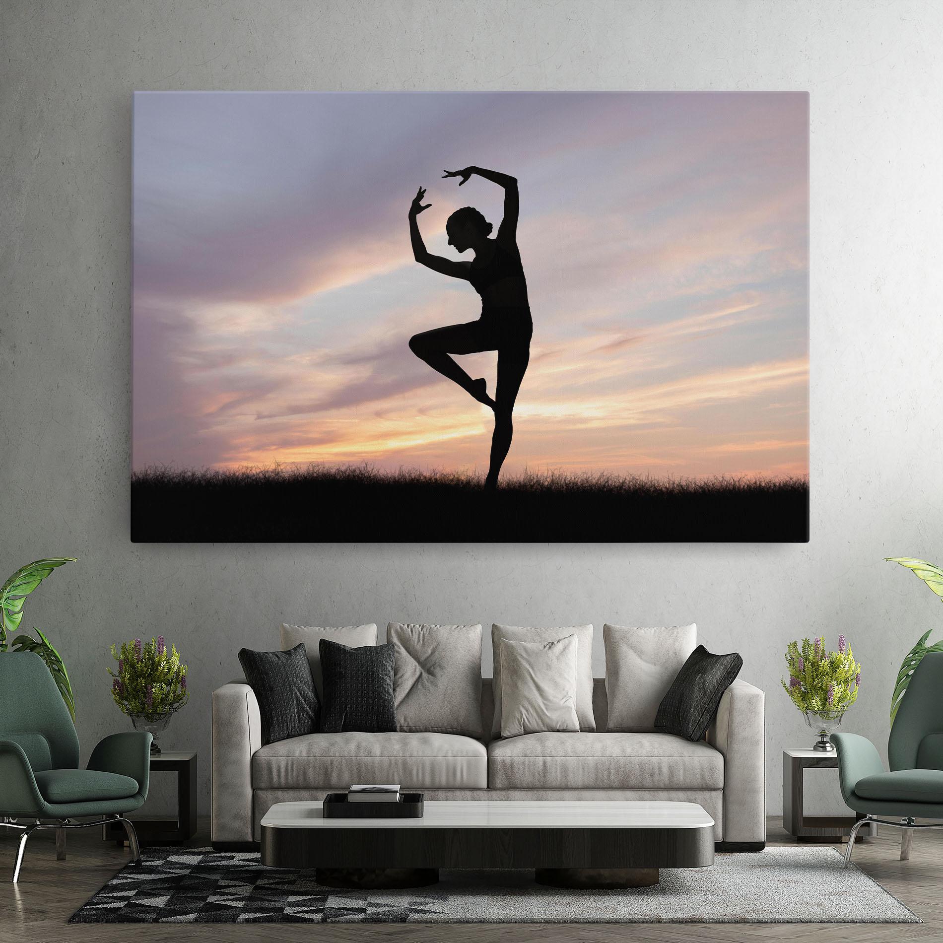 Tablou Canvas Purple Sky Posing mockup 7