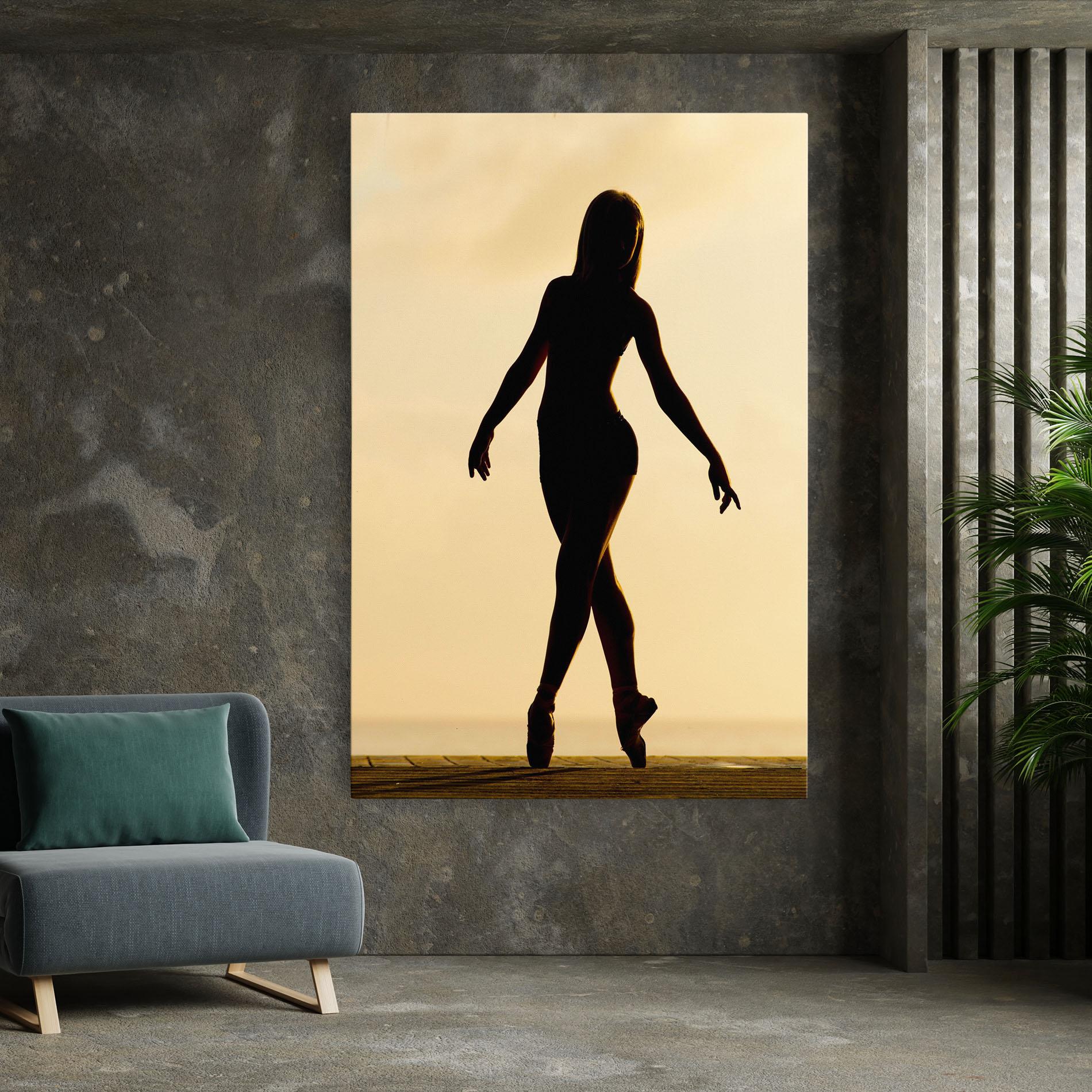 Tablou Canvas Ballet On Cream mockup 7