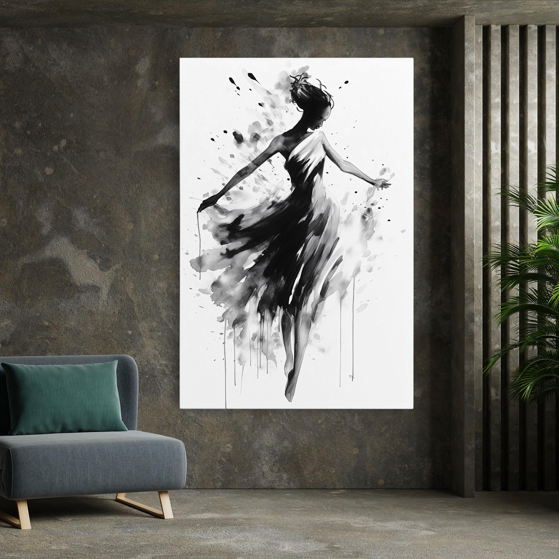 Tablou Canvas Beautiful Dancing Woman mockup 7