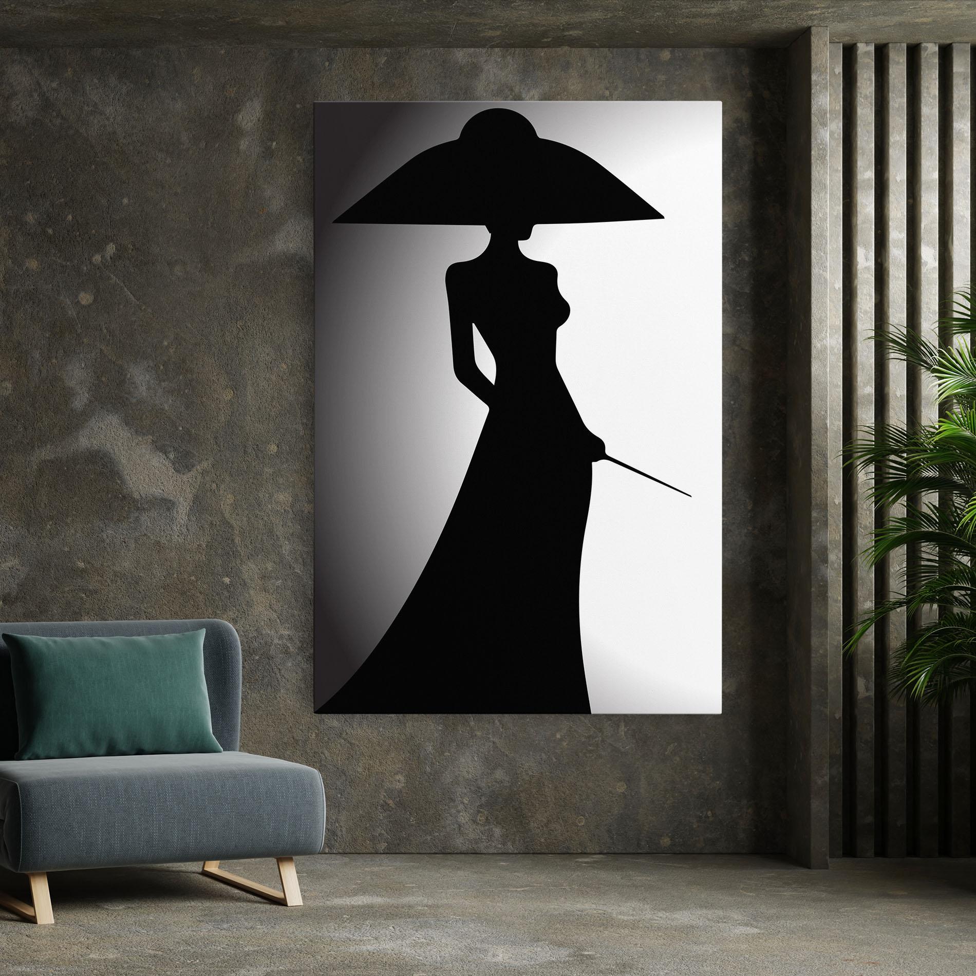Tablou Canvas Big Hat Lady mockup 7