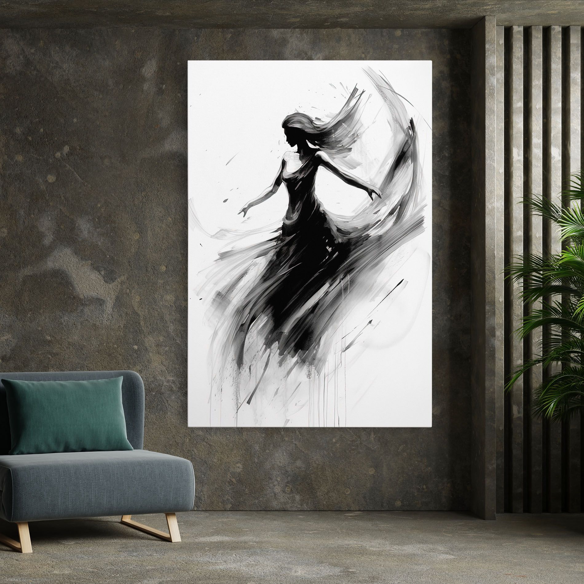 Dancing Woman Drawn mockup 7