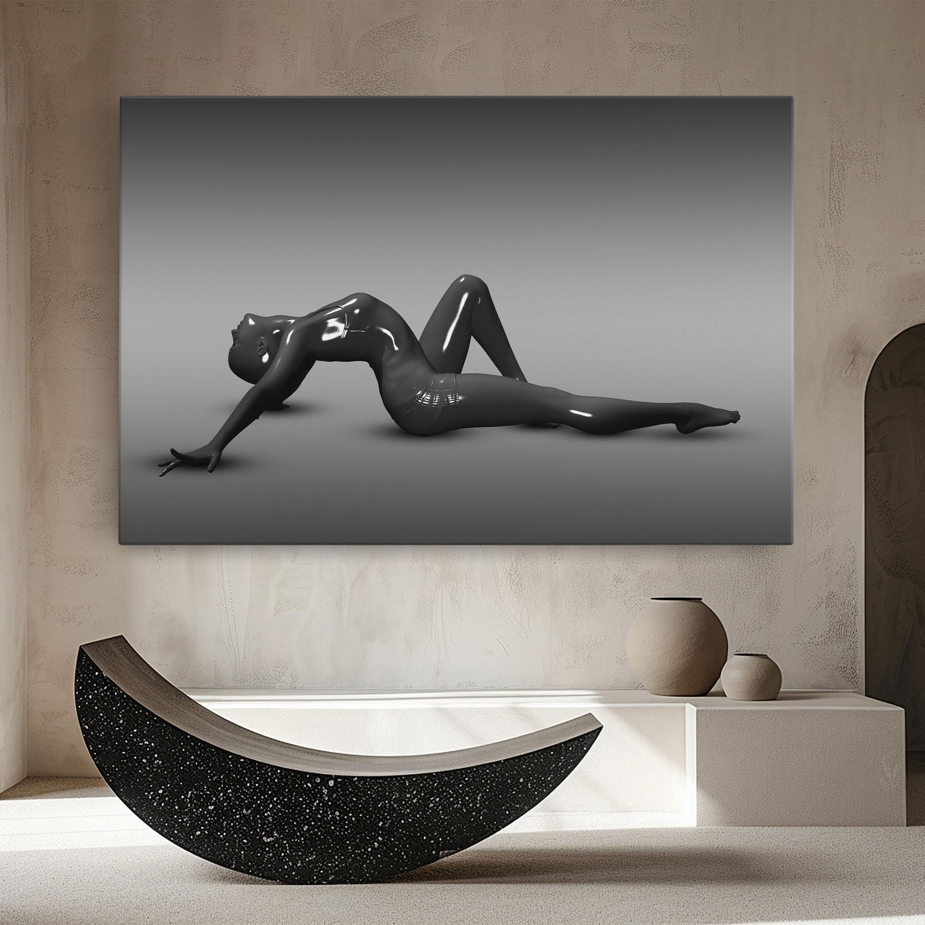 Tablou Canvas 3d Black Female mockup 8