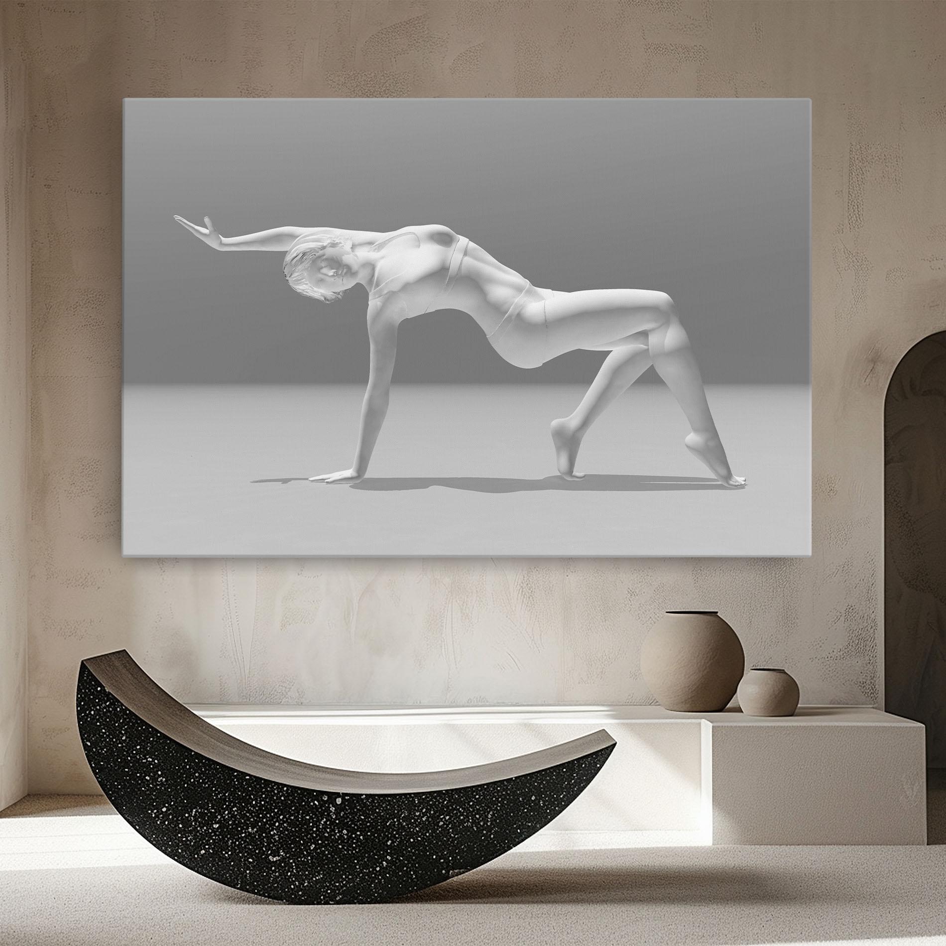 Tablou Canvas 3d Gymnastic Pose mockup 8