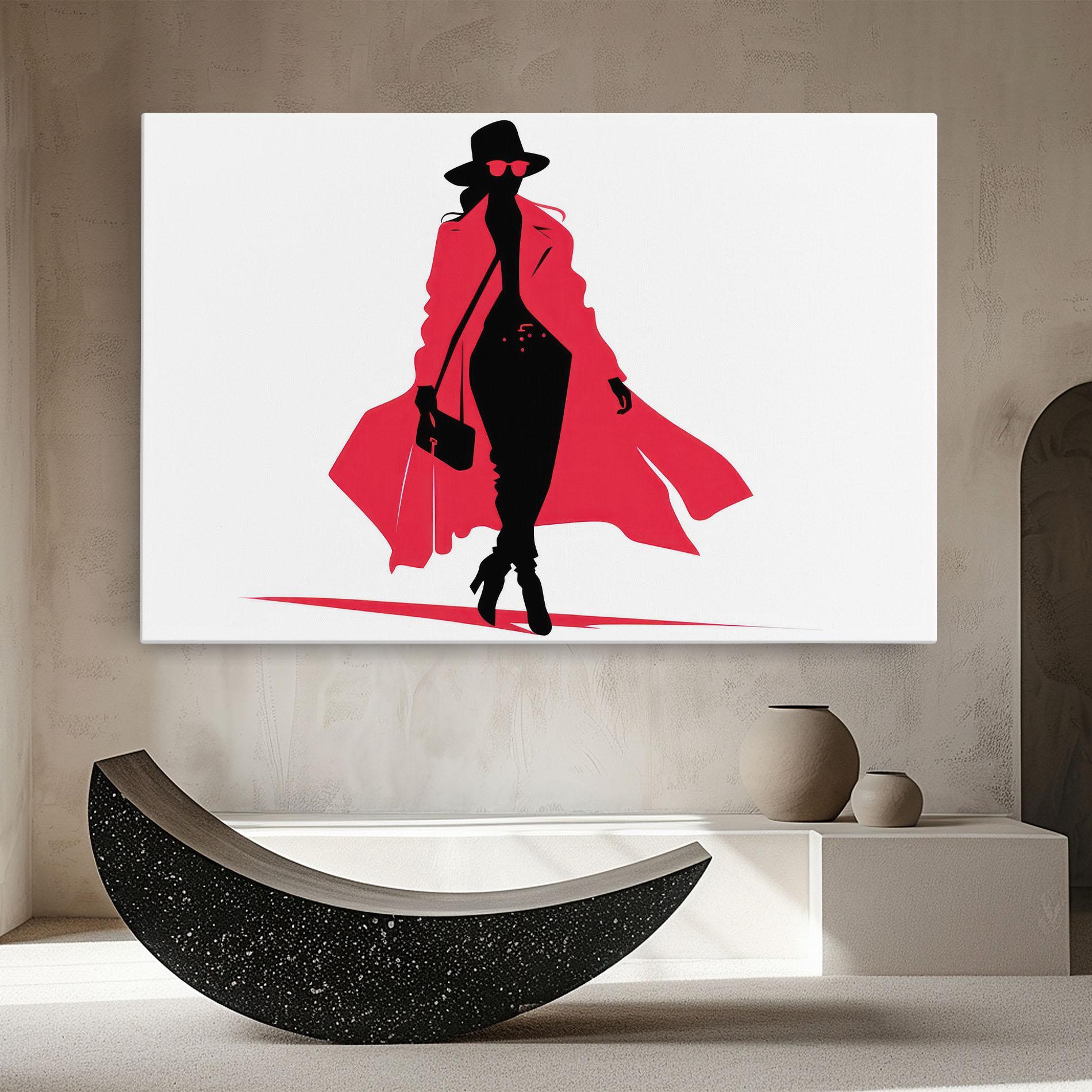 Tablou Canvas Pink Outfit Woman mockup 8