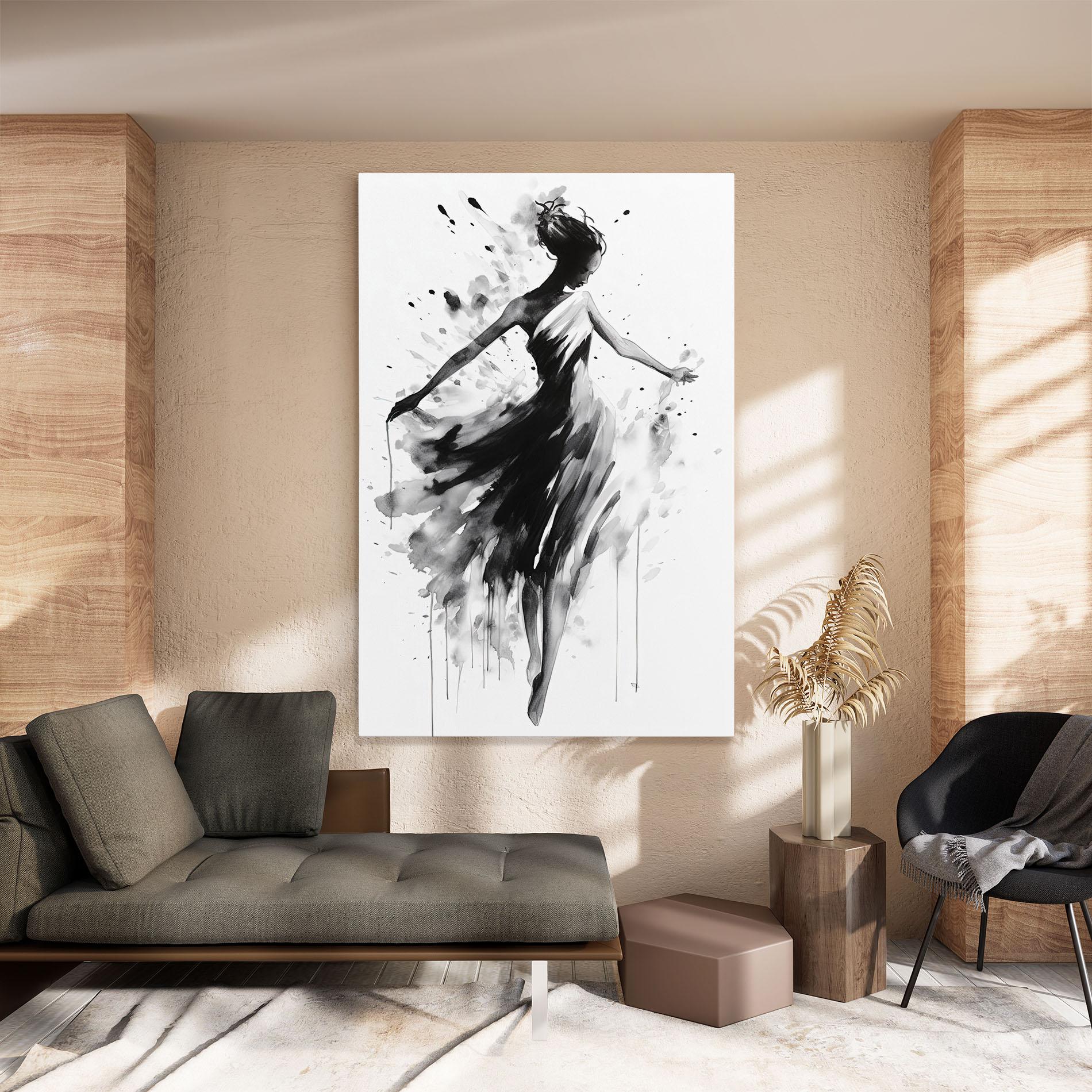 Tablou Canvas Beautiful Dancing Woman mockup 8