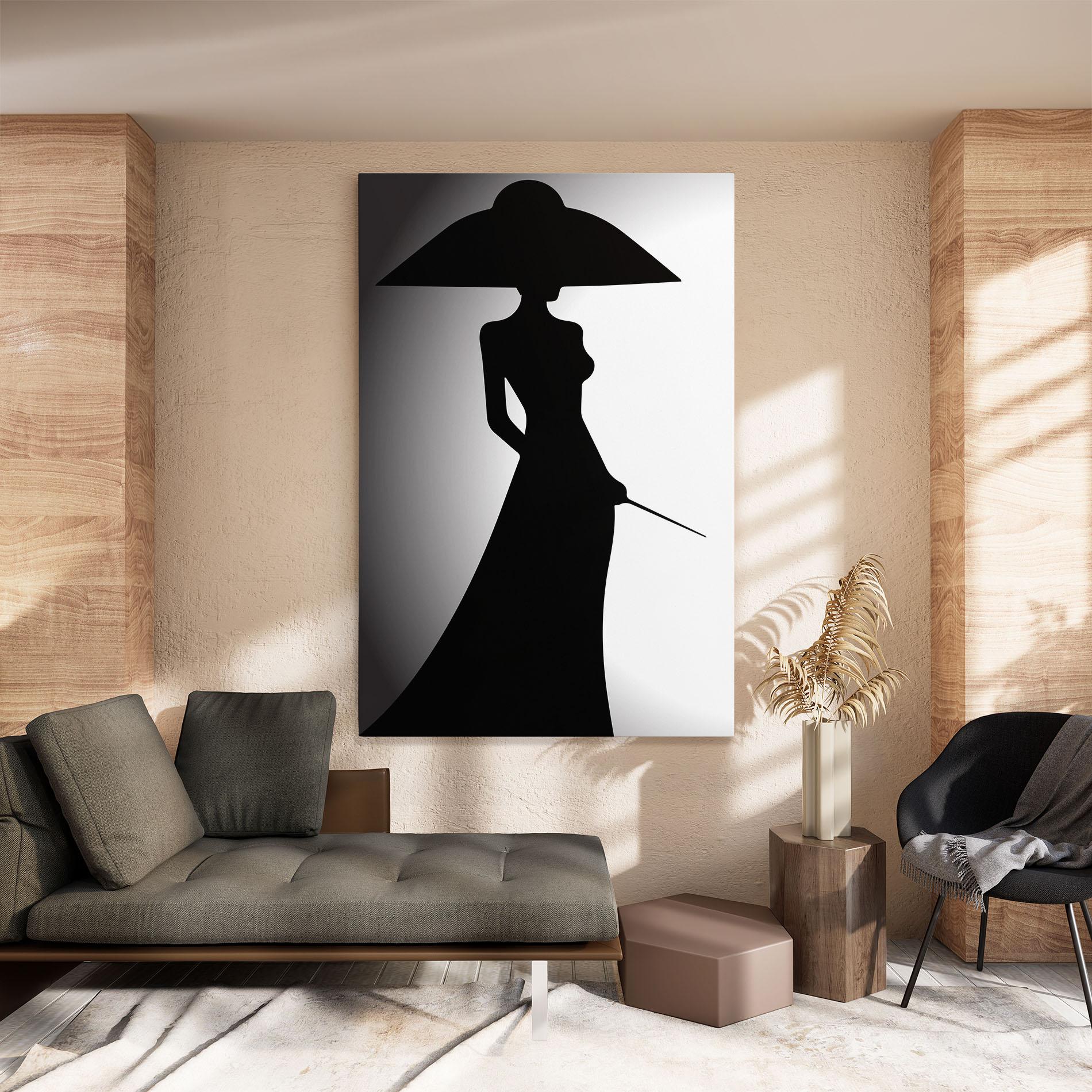 Tablou Canvas Big Hat Lady mockup 8