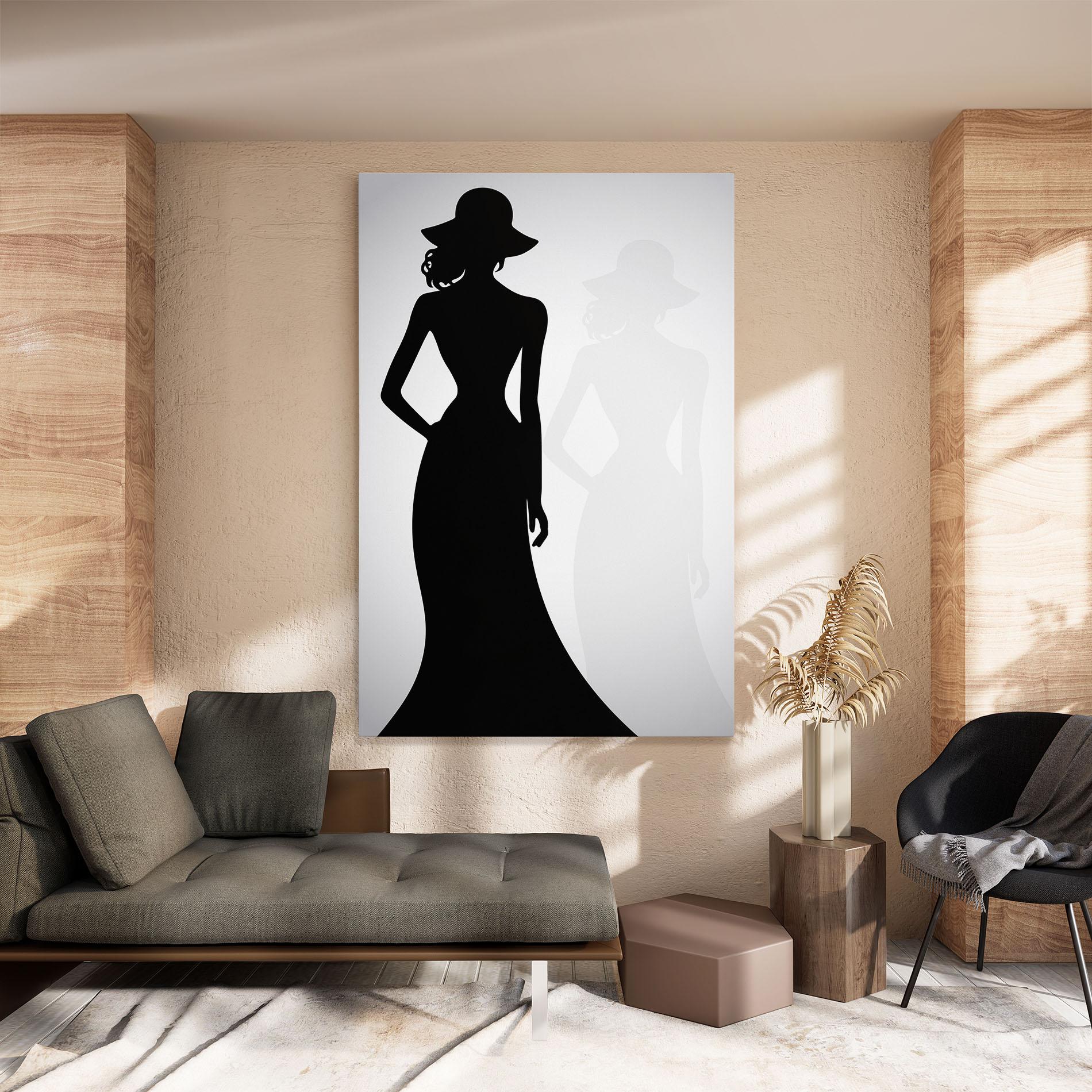 Tablou Canvas Silhouette Lady mockup 8