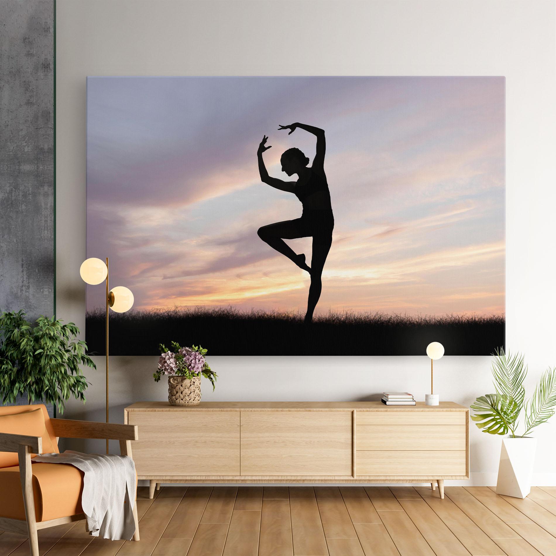 Tablou Canvas Purple Sky Posing mockup 9