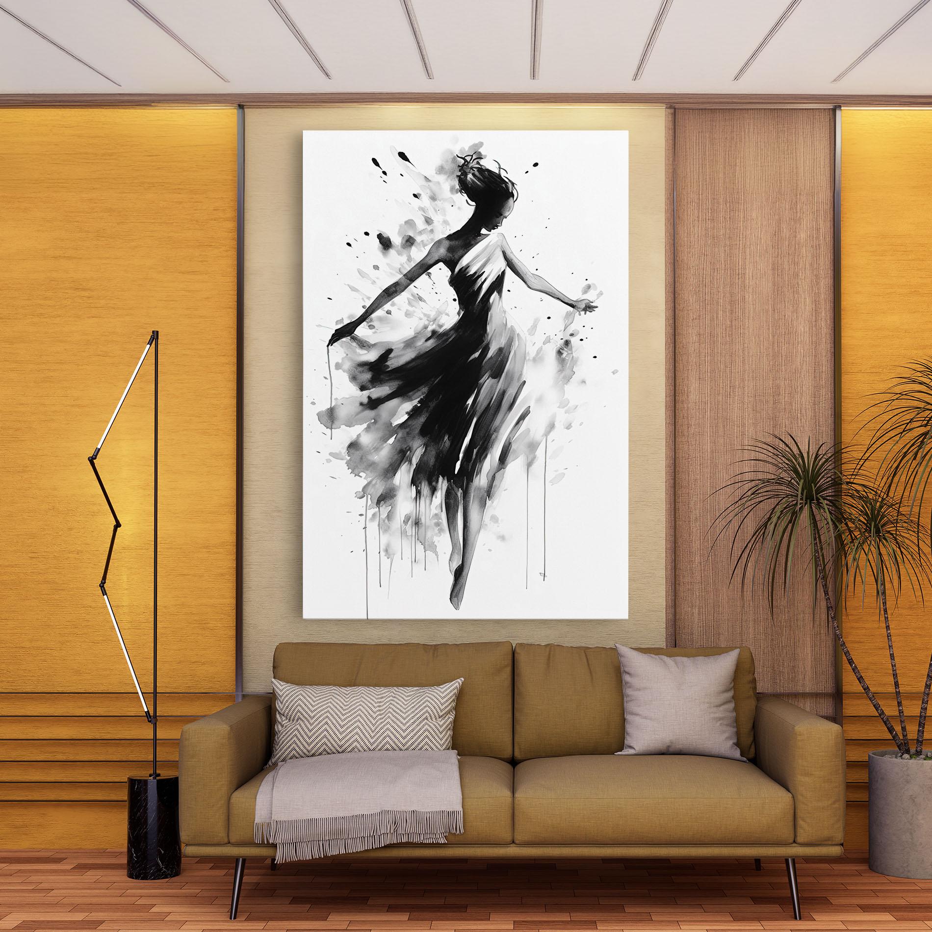 Tablou Canvas Beautiful Dancing Woman mockup 9
