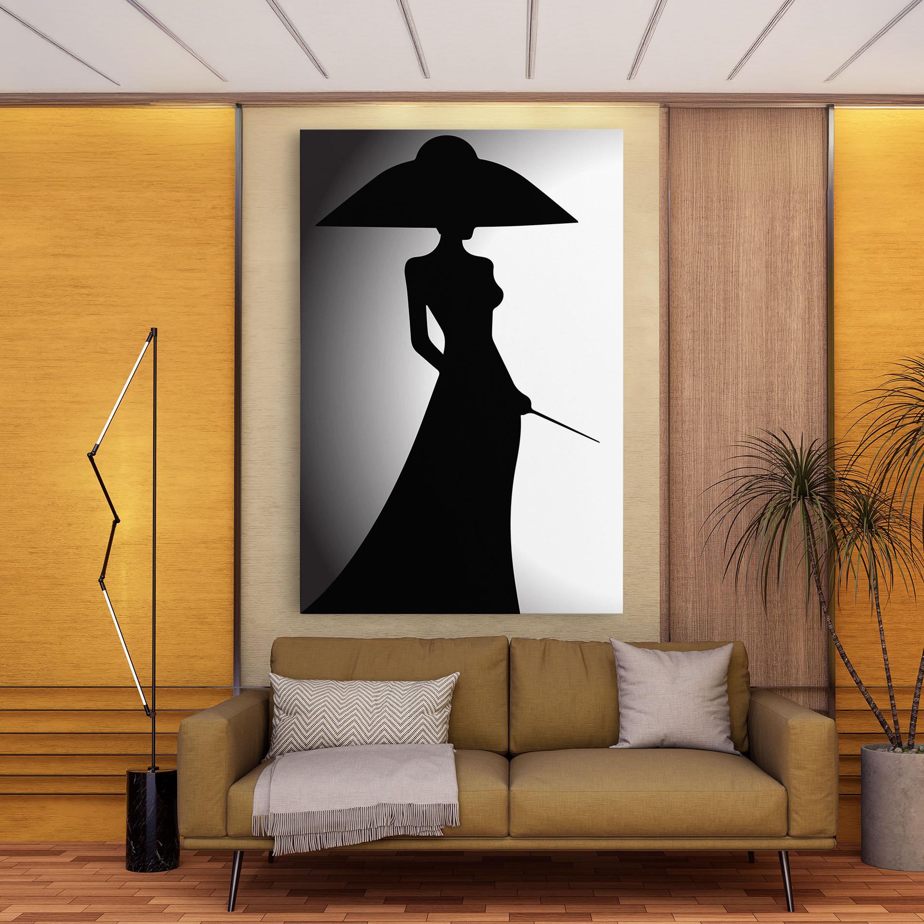Tablou Canvas Big Hat Lady mockup 9