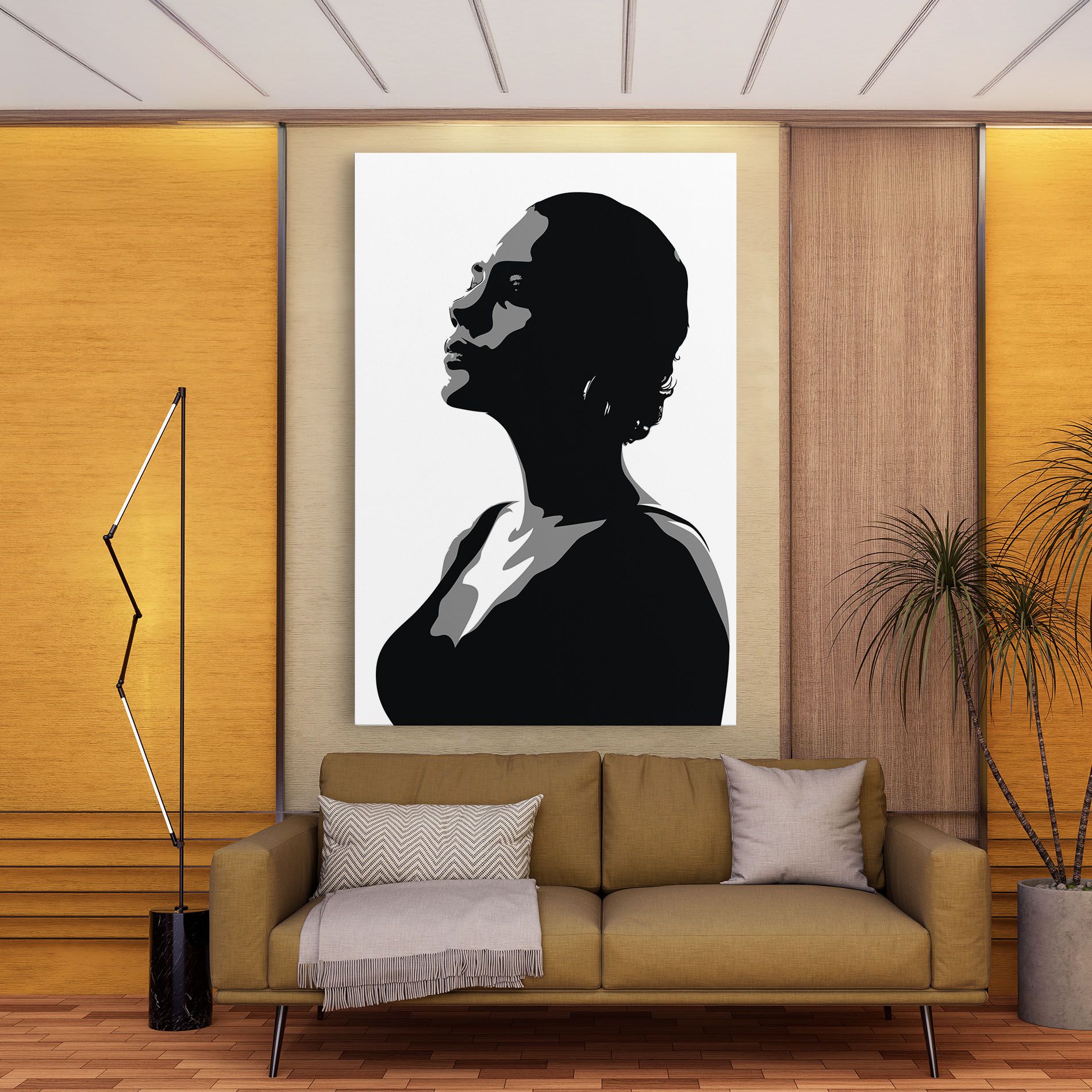 Black Woman Shilouette mockup 9