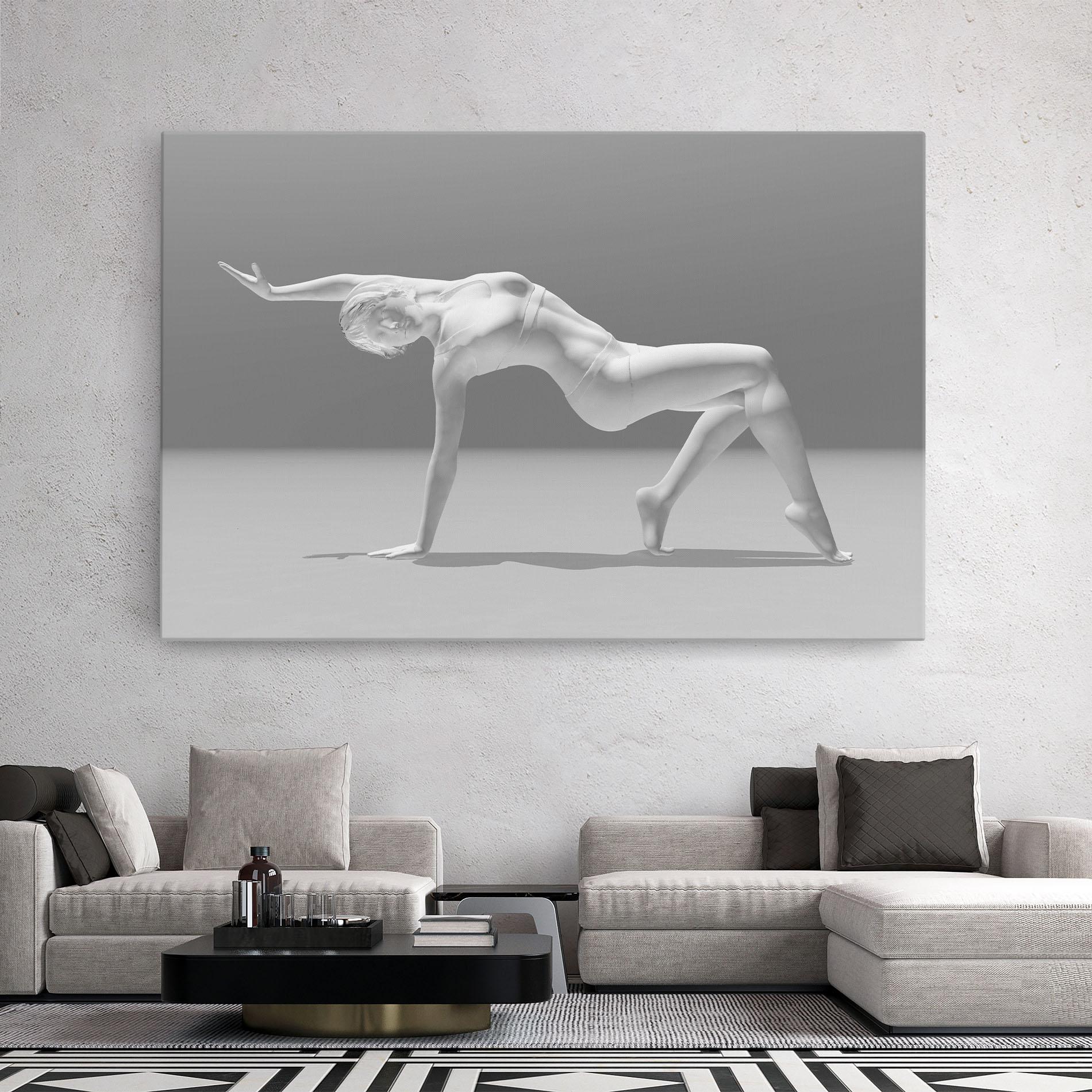 Tablou Canvas 3d Gymnastic Pose mockup 2
