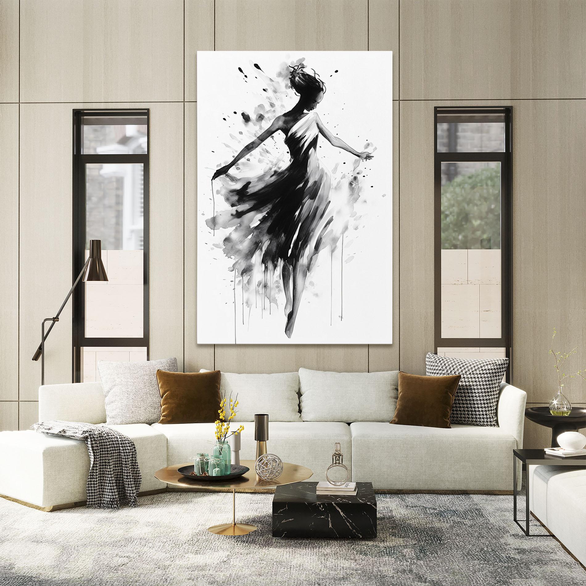 Tablou Canvas Beautiful Dancing Woman mockup 2
