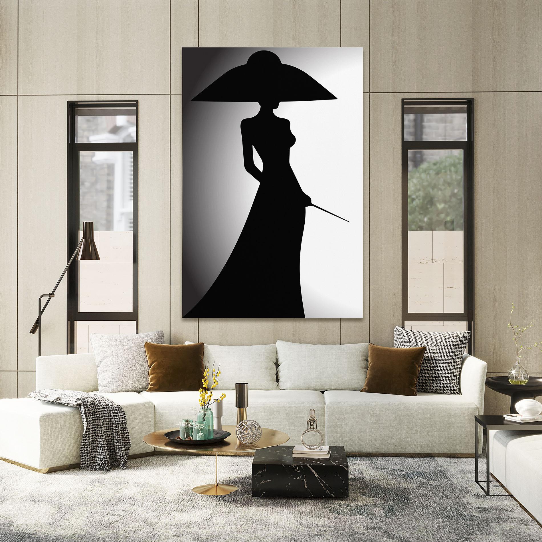 Tablou Canvas Big Hat Lady mockup 2