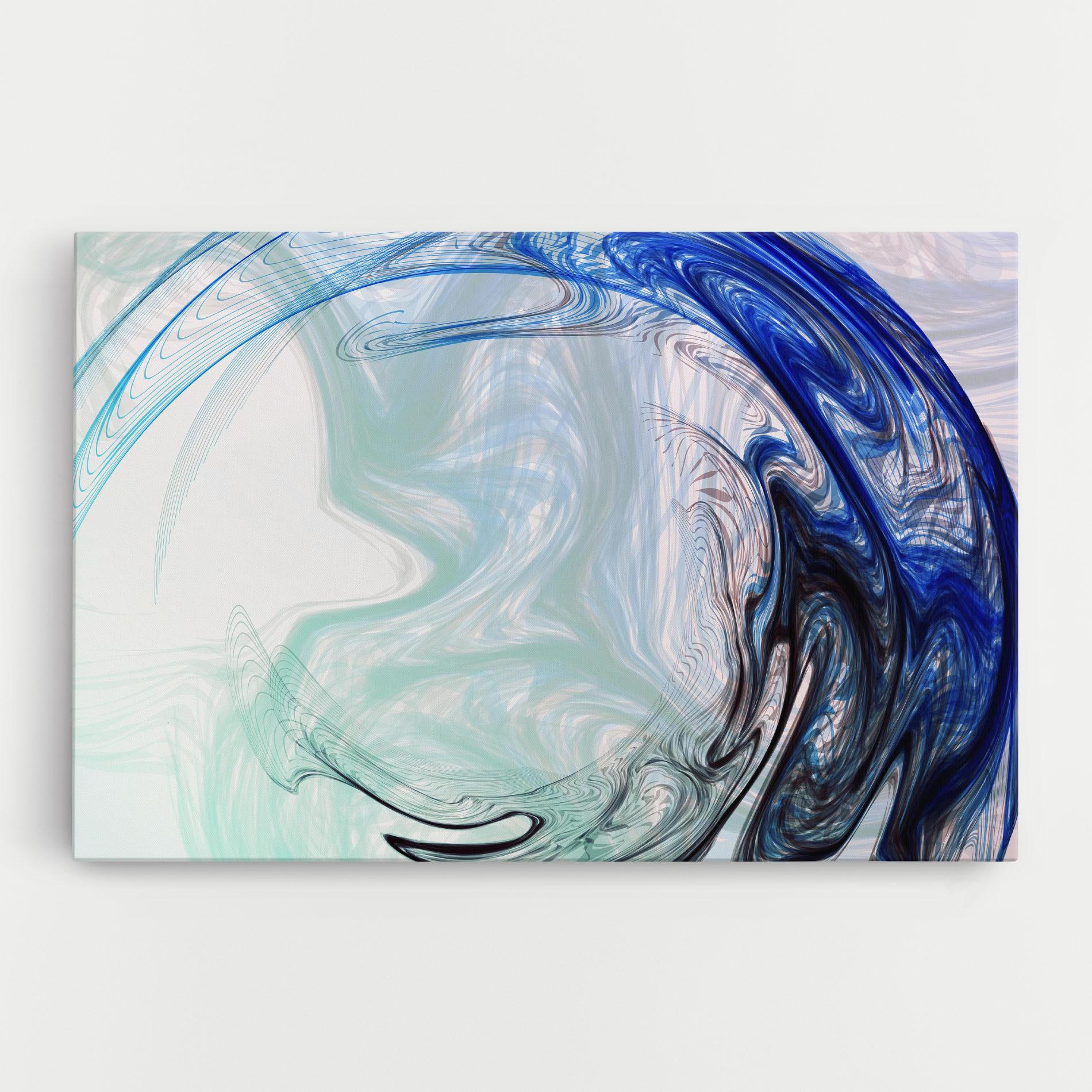 Tablou Canvas Blue Black Art mockup 0