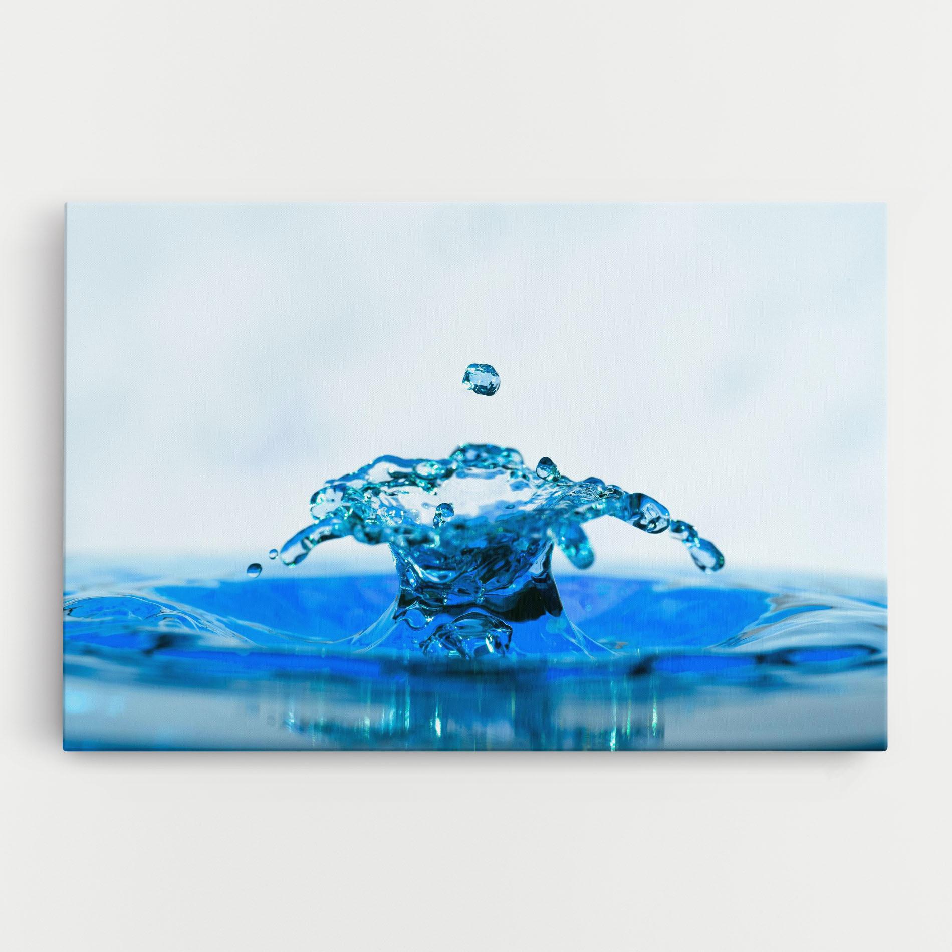 Tablou Canvas Blue Water Splash mockup 0