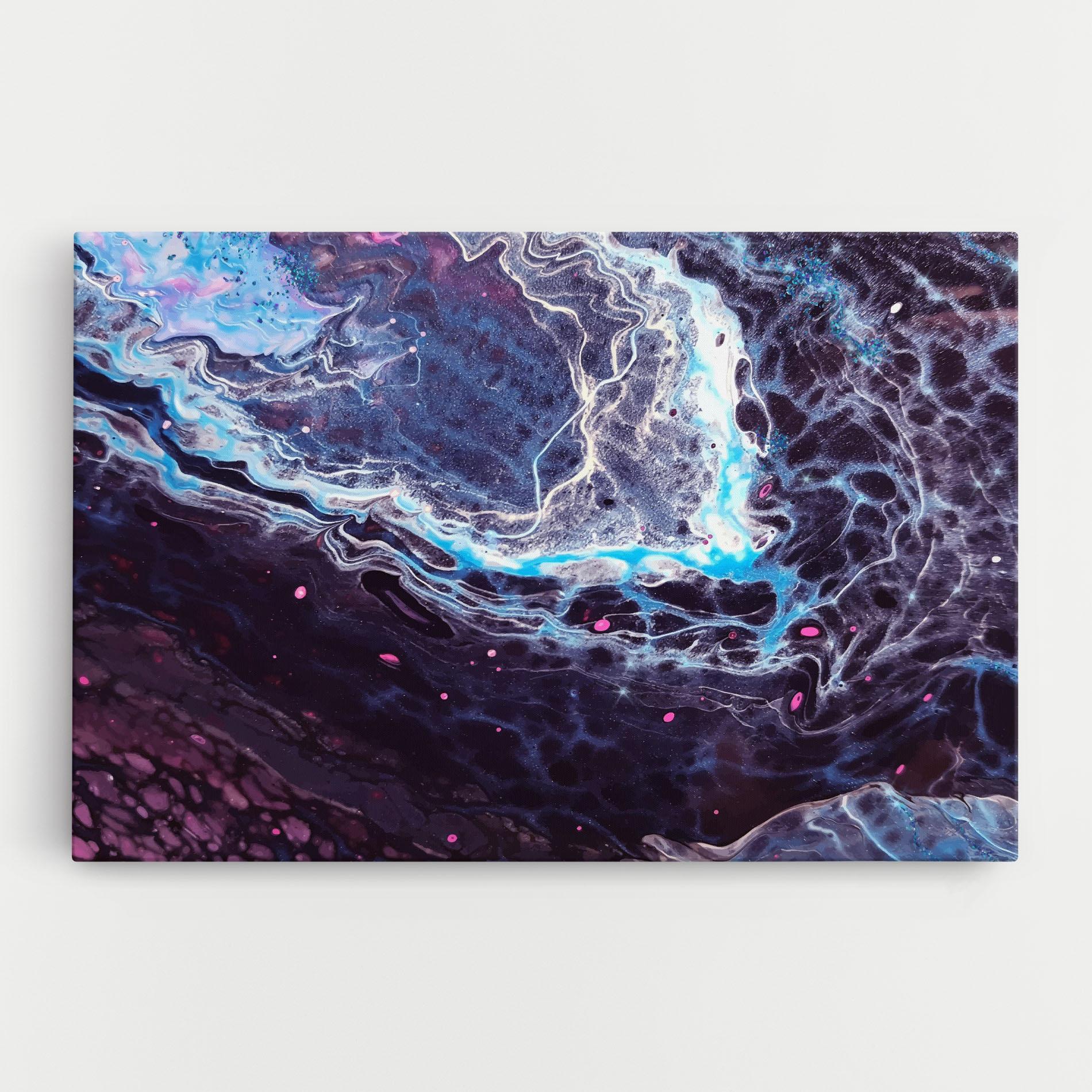 Tablou Canvas Purple Blue Water mockup 0