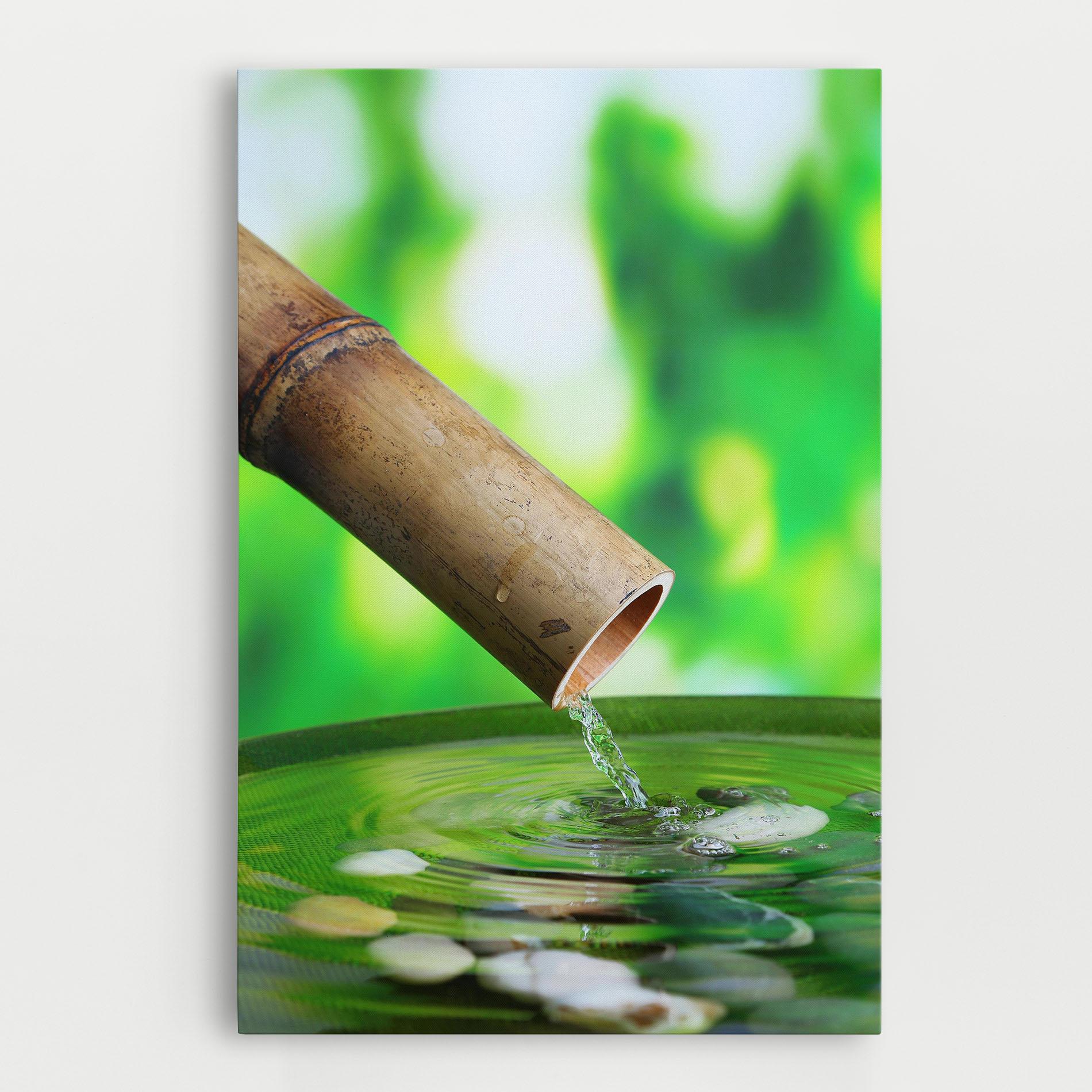 Tablou Canvas Bamboo Fountain mockup 0